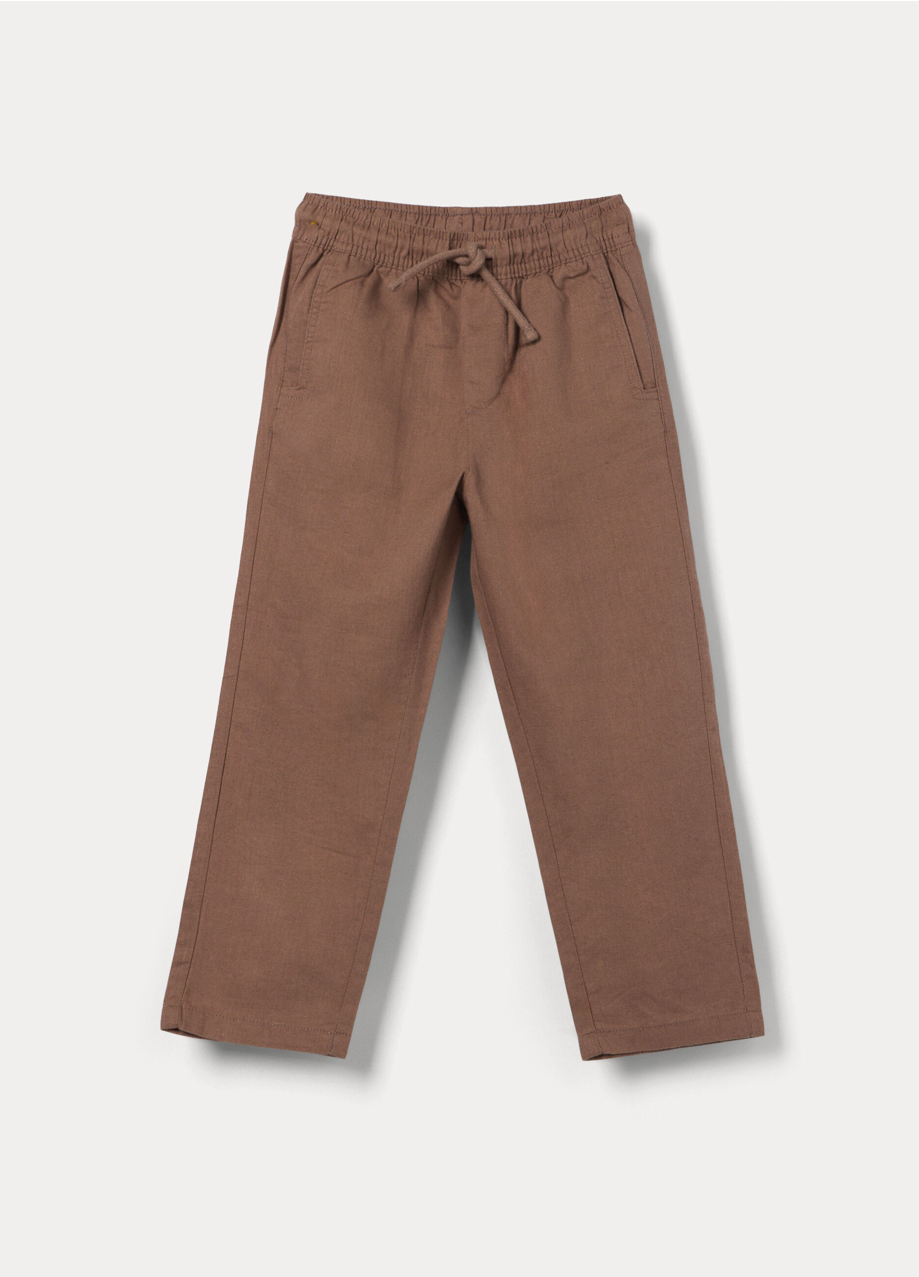 Pantaloni misto lino bambino