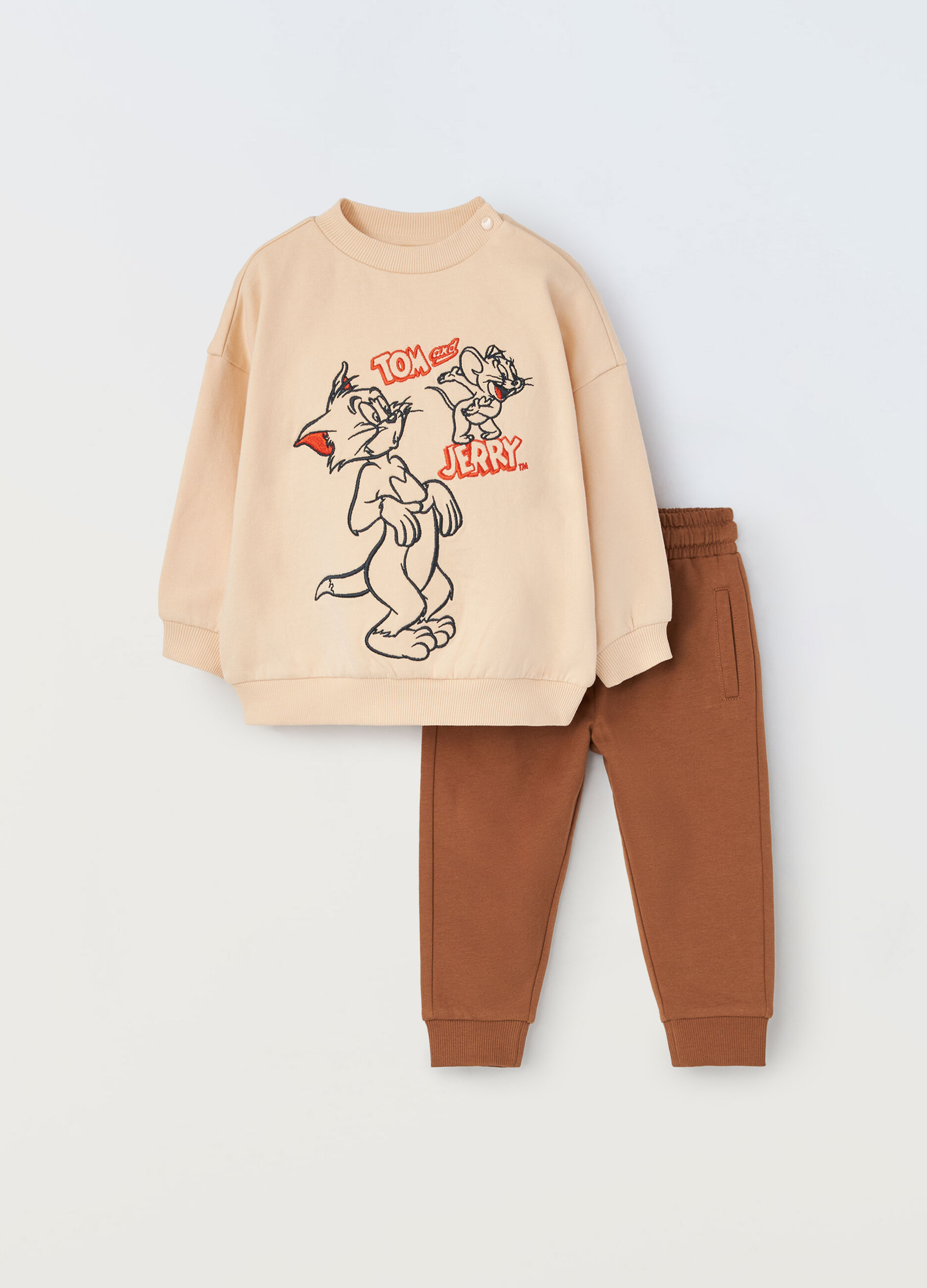 Jogging set in cotone fleece neonato_0