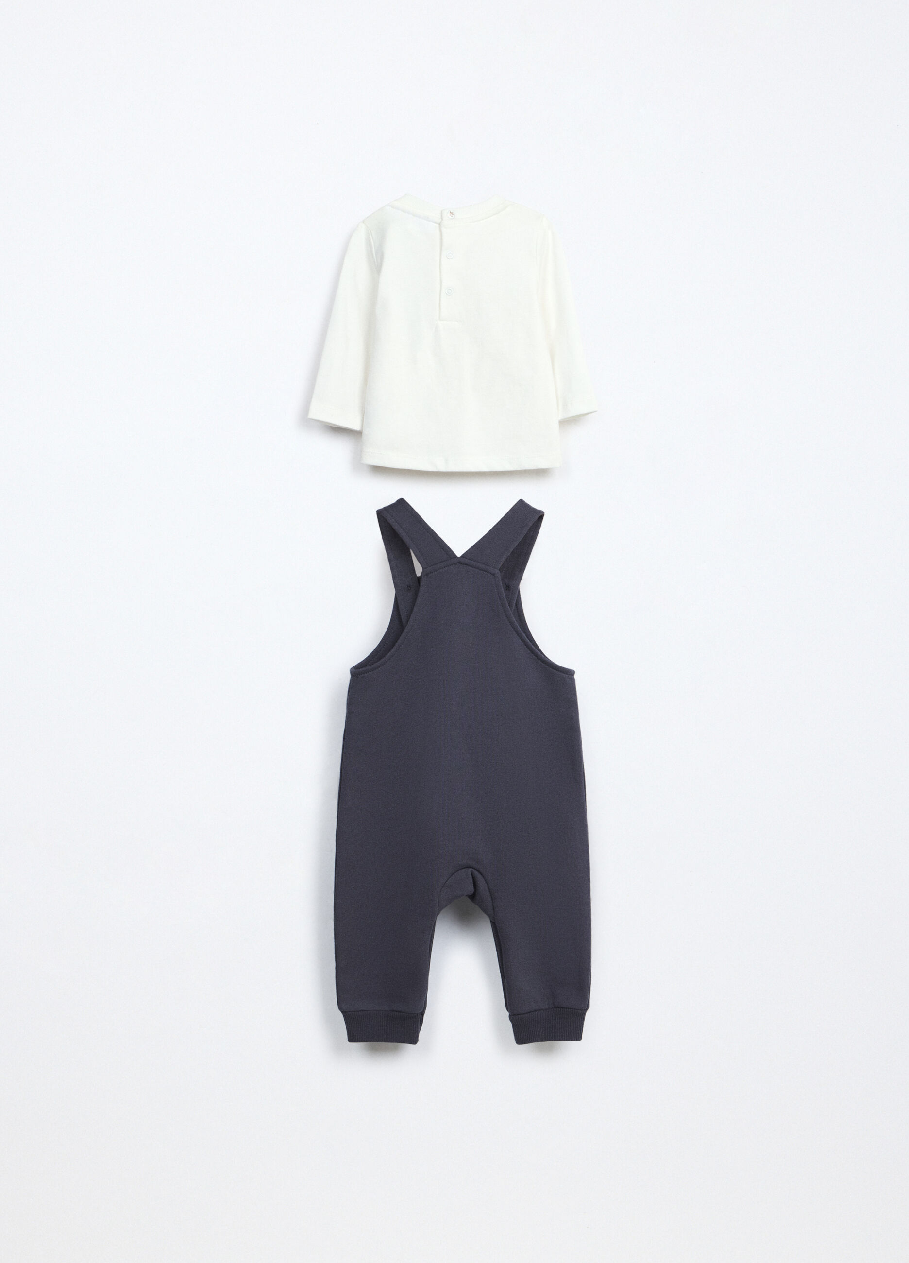 Set in puro cotone fleece neonato_1