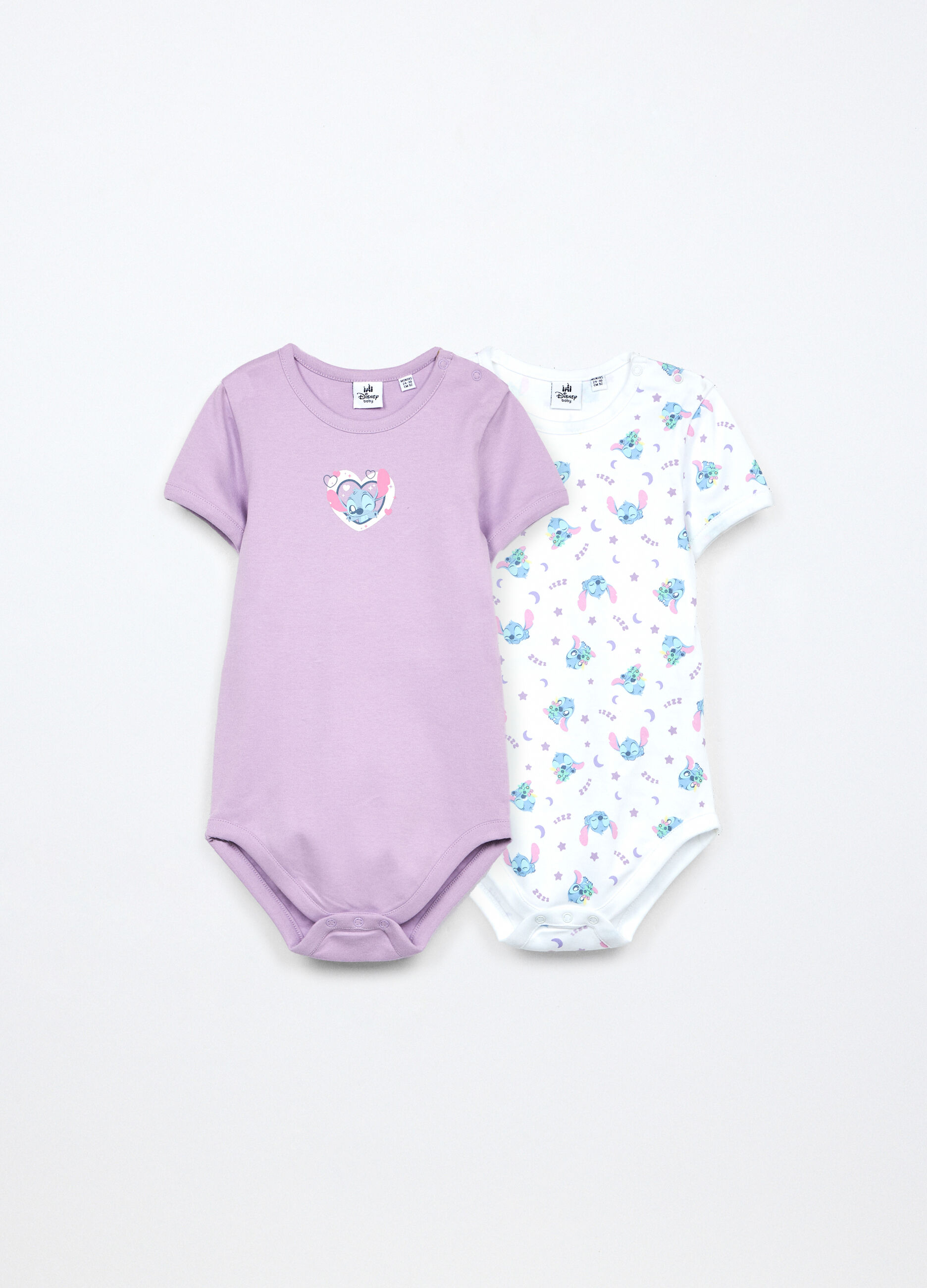 Pack 2 body in interlock di puro cotone neonata_0