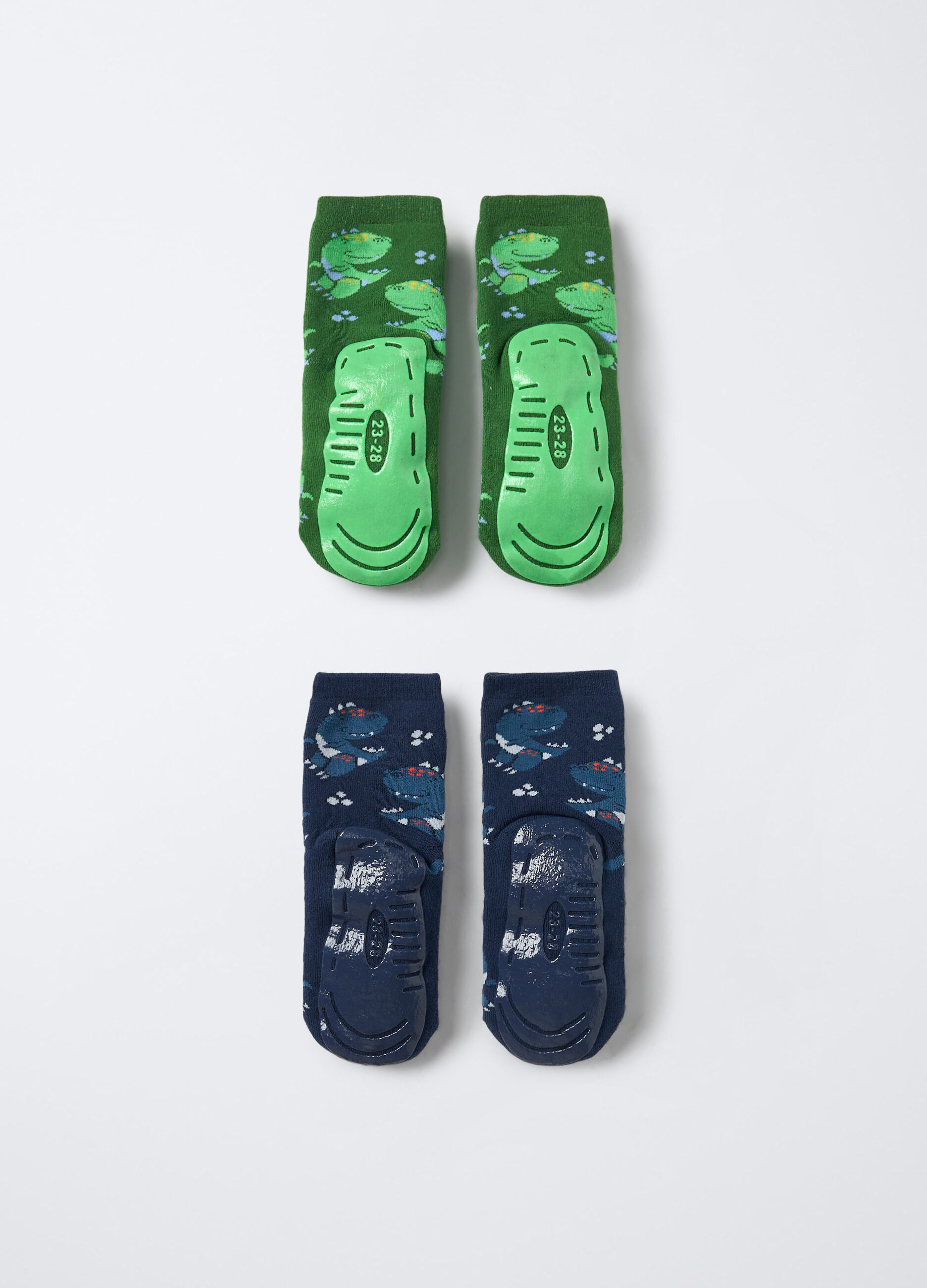 Pack 2 calze antiscivolo in spugna misto cotone bambino_1