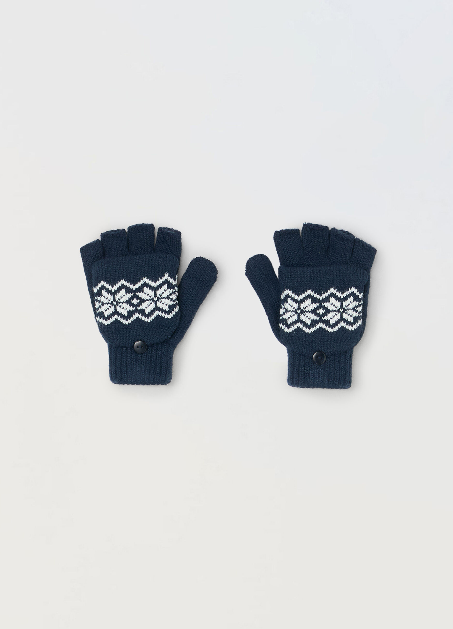Guanti tricot corti con manopole _0