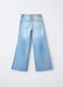 Pantaloni in denim di puro cotone Wide Leg ragazza_1