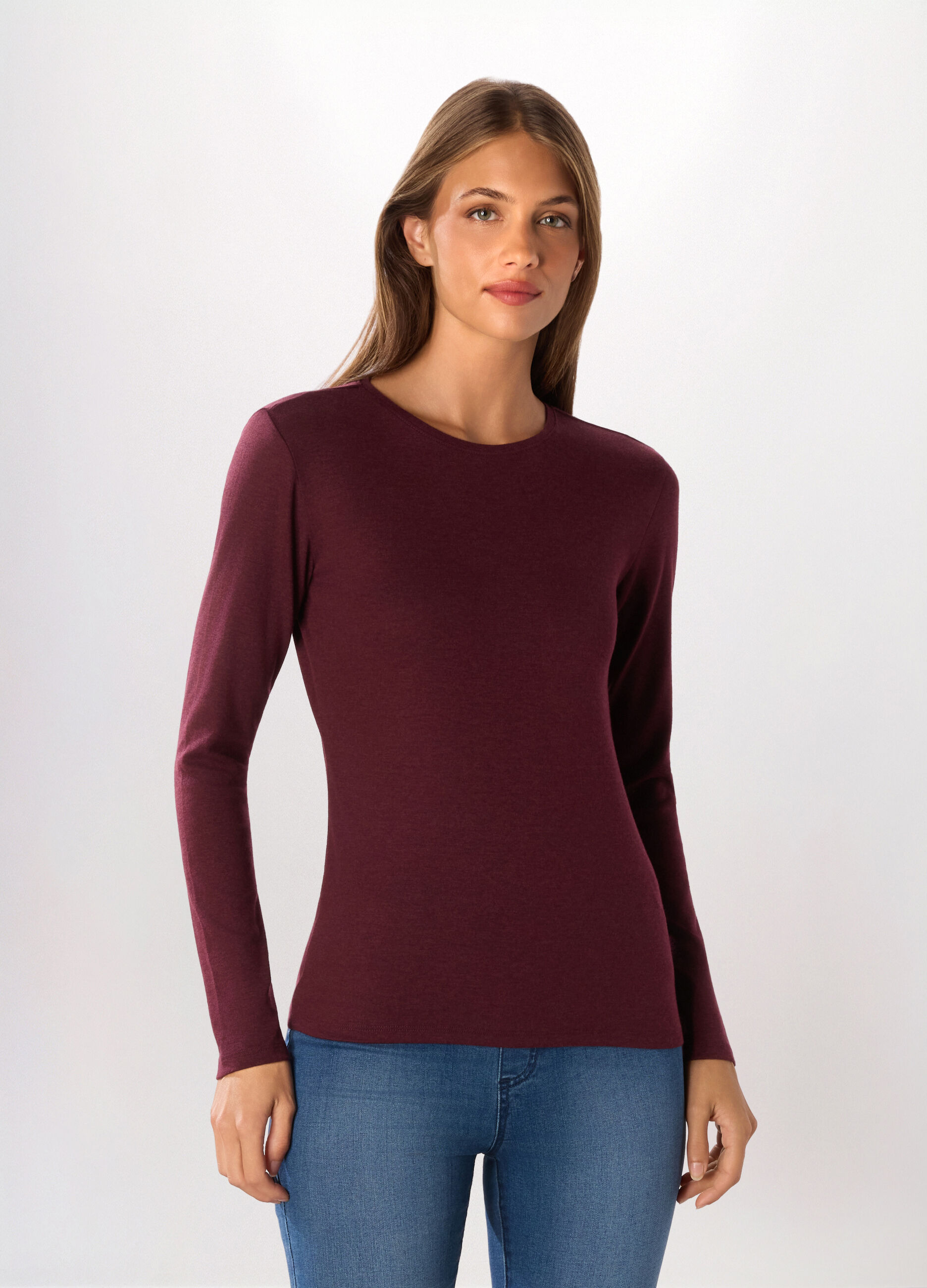 T-shirt in jersey misto cotone donna_0