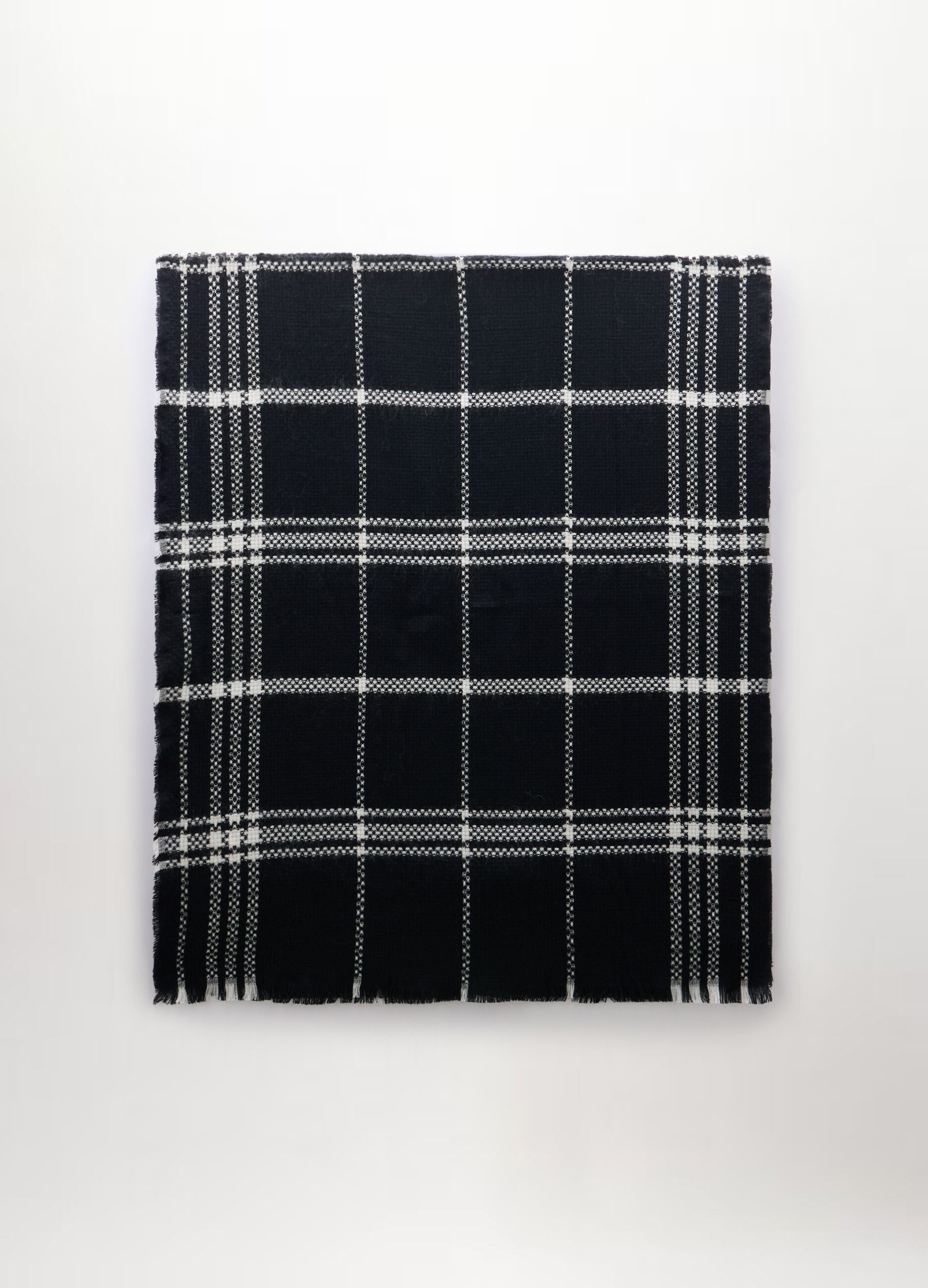 Sciarpa tricot a quadri donna_0