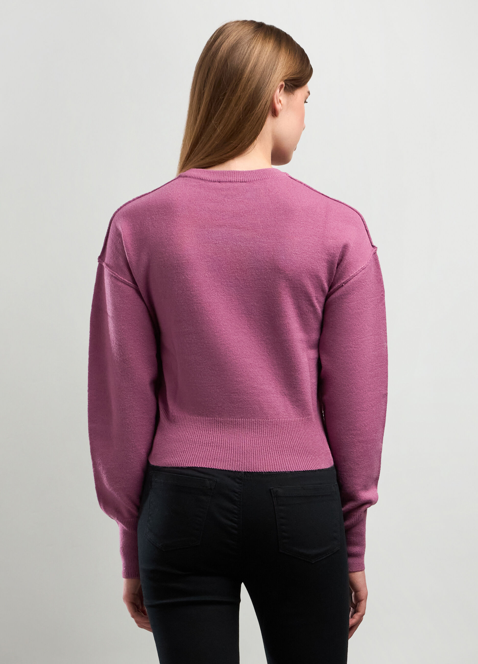 Tricot con maniche a palloncino donna_1