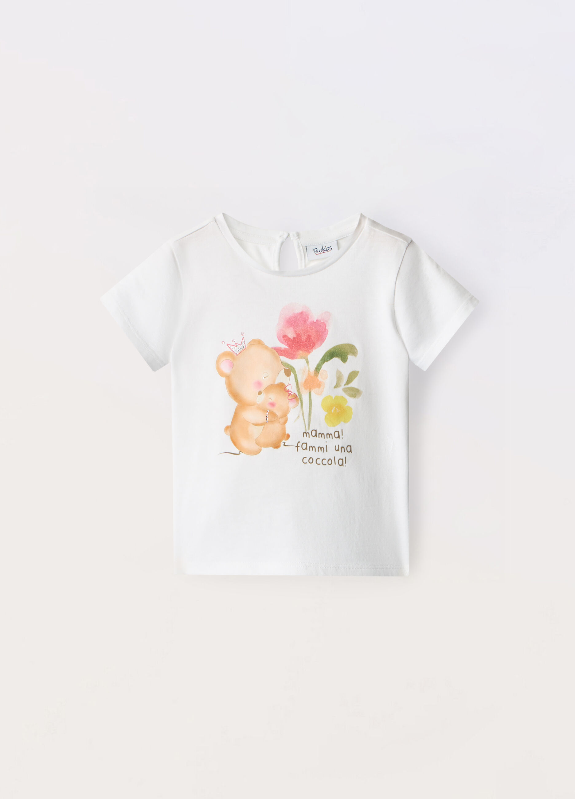 T-shirt in jersey di puro cotone neonata_0
