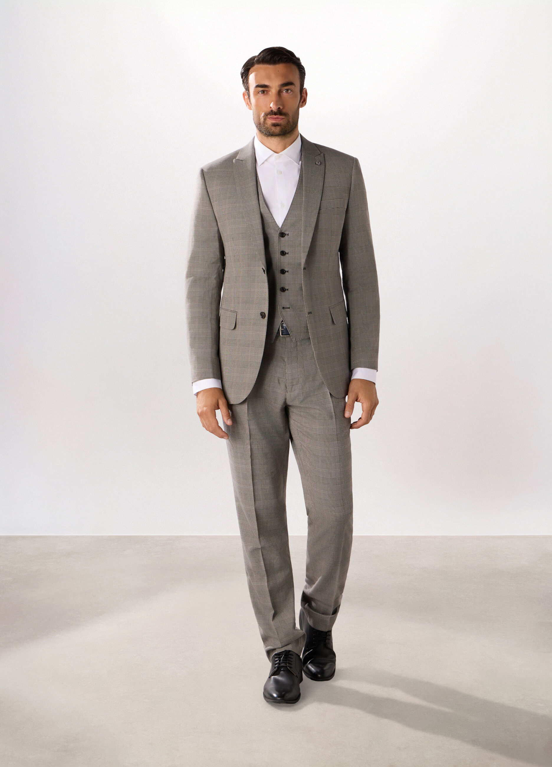 Blazer in Principe di Galles misto lana uomo_0