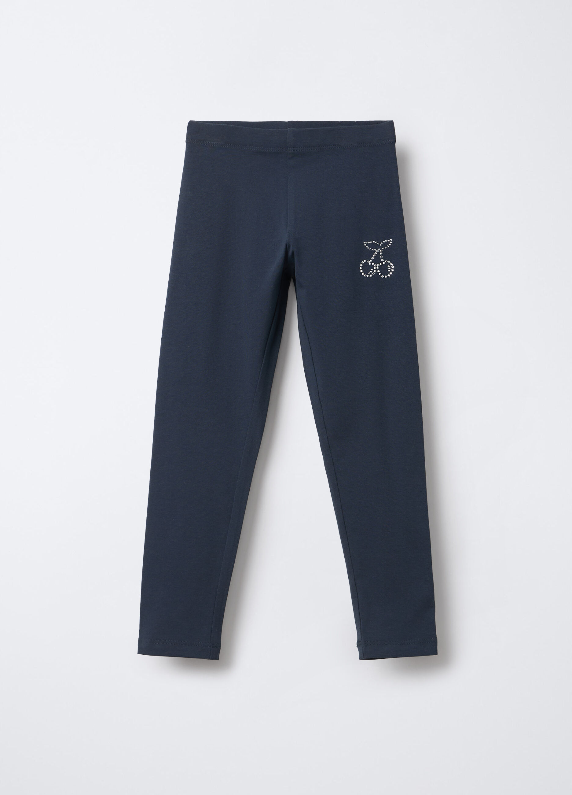 Leggings misto cotone stretch Fit Slim bambina_0
