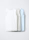 Pack 3 canotte in costina di puro cotone _1