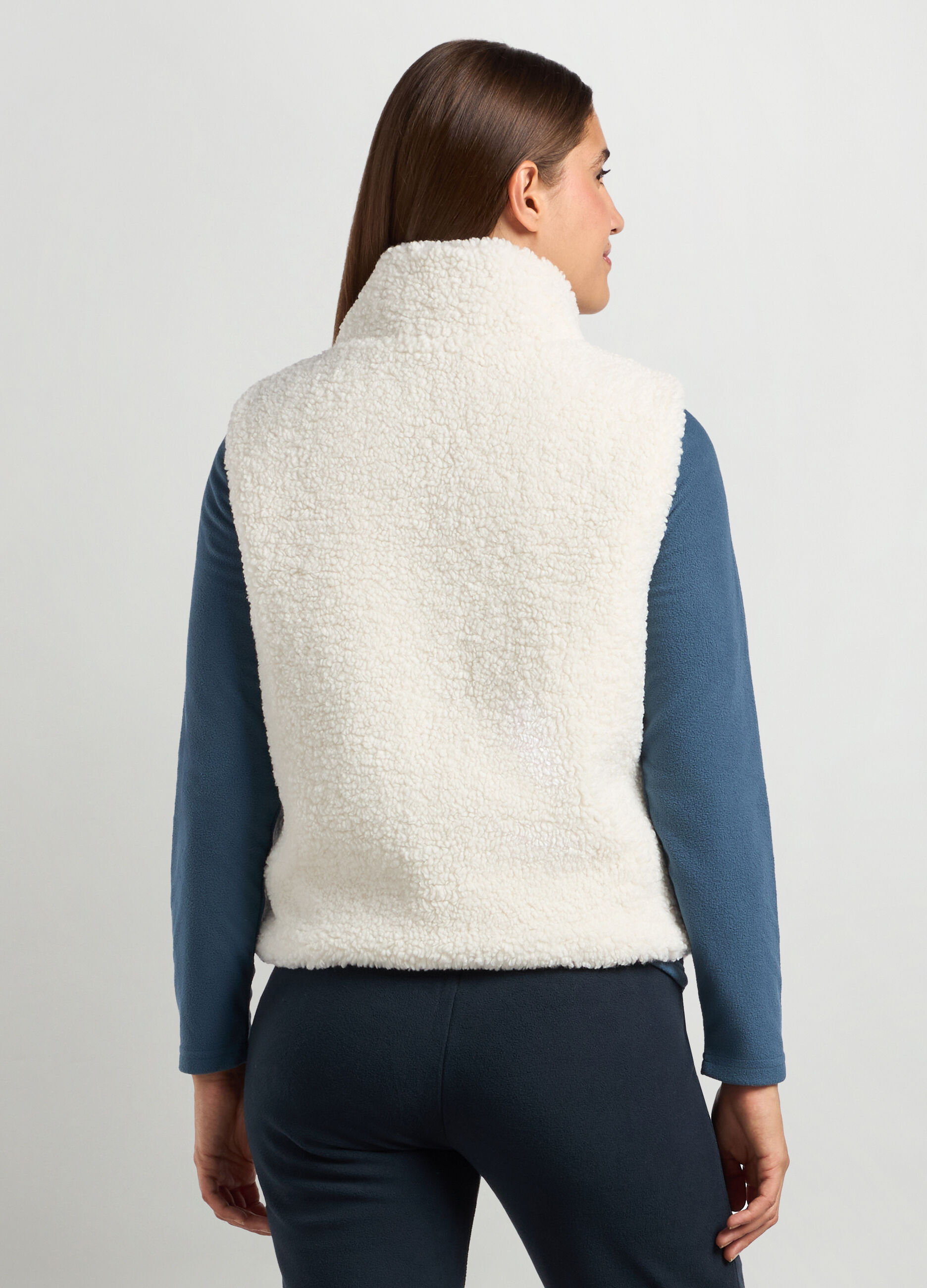 Giubbino imbottito sherpa donna_1