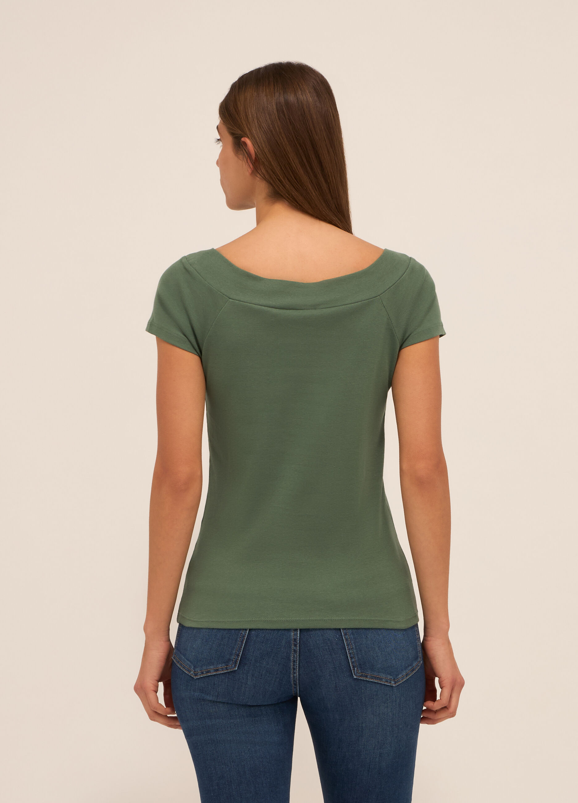 T-shirt in puro cotone donna_1
