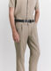 Pantalone chino in lino e cotone uomo_3