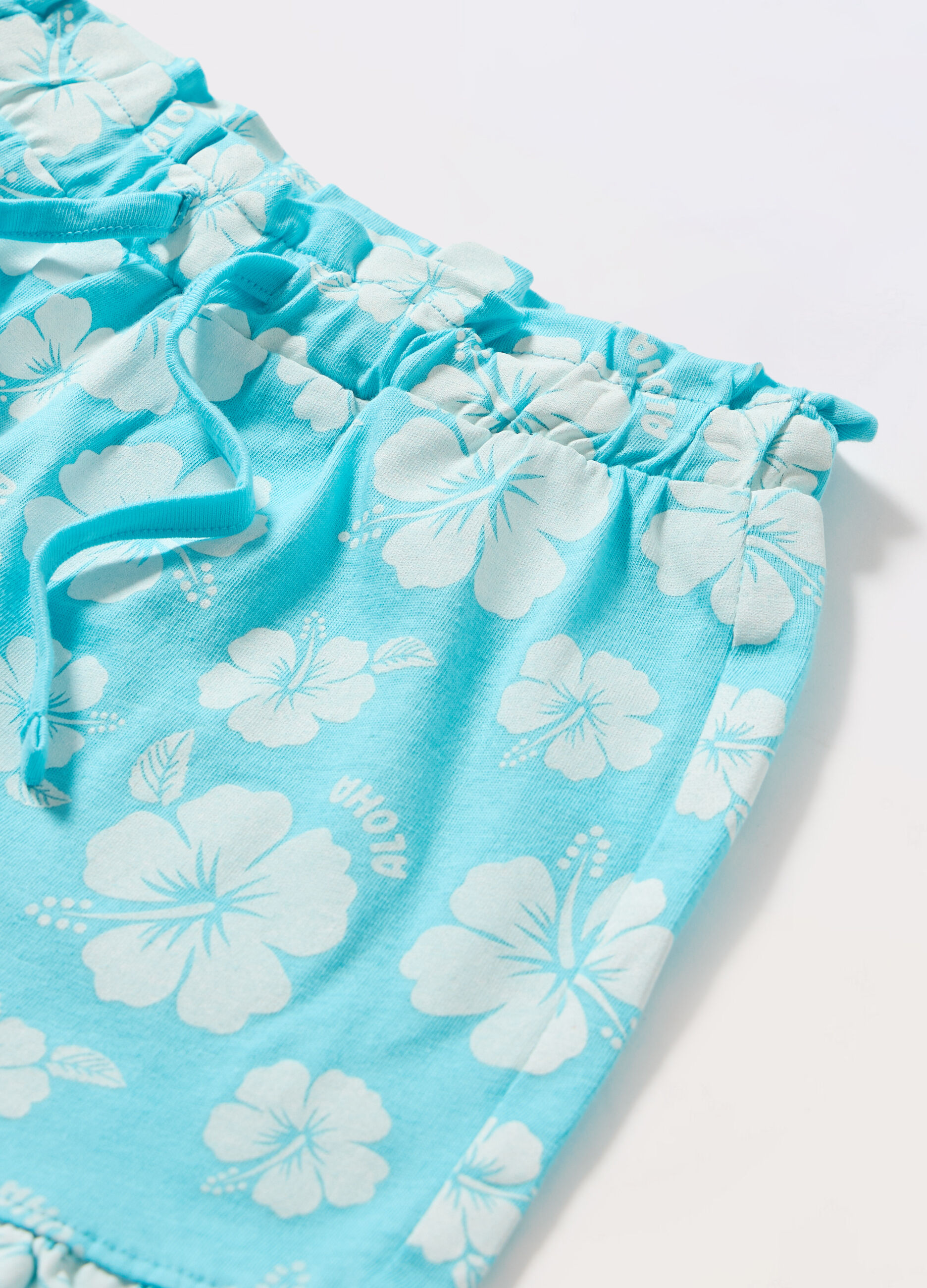 Shorts in jersey di puro cotone bambina_1