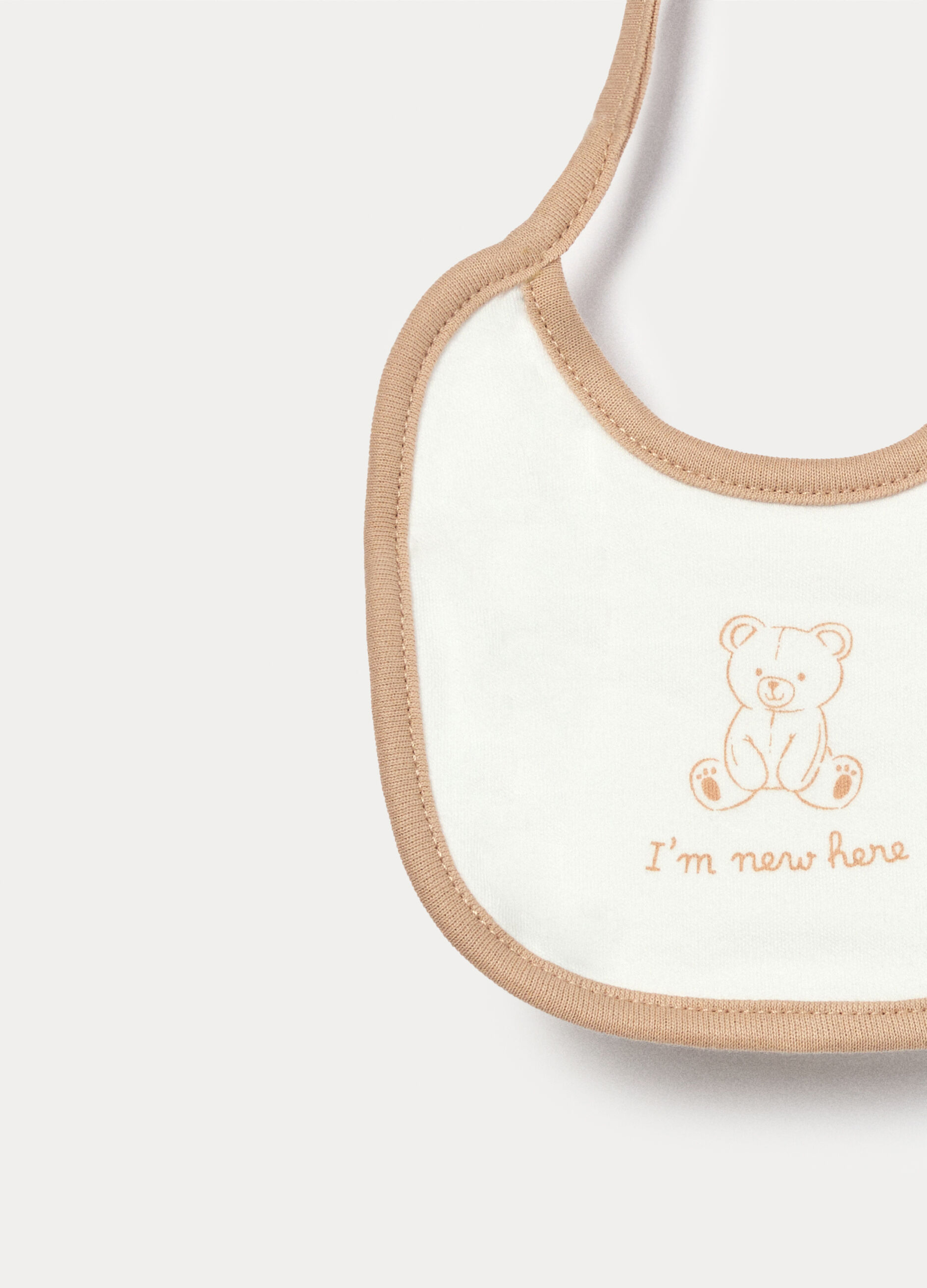 Pack 2 bavaglini in interlock di puro cotone neonata_2