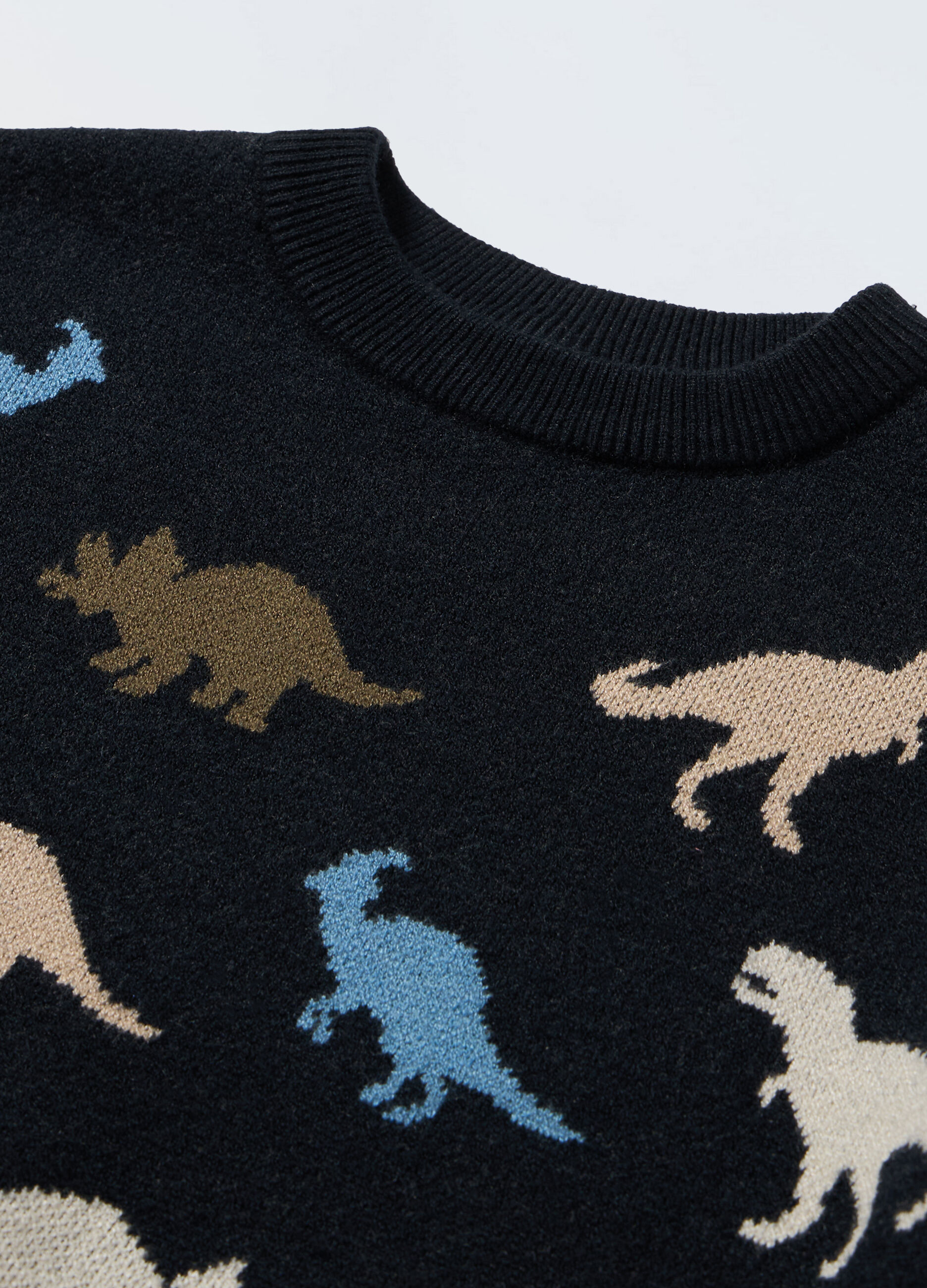 Maglione tricot con motivo jacquard bambino_1