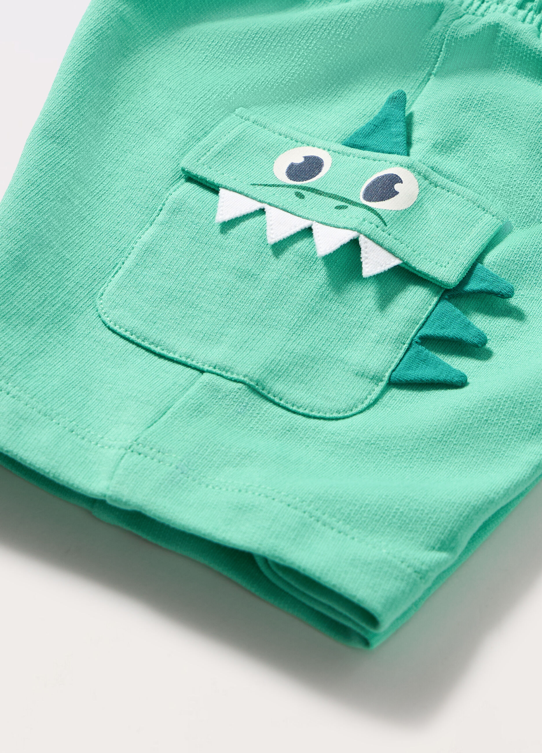 Shorts in french terry di puro cotone neonato_1