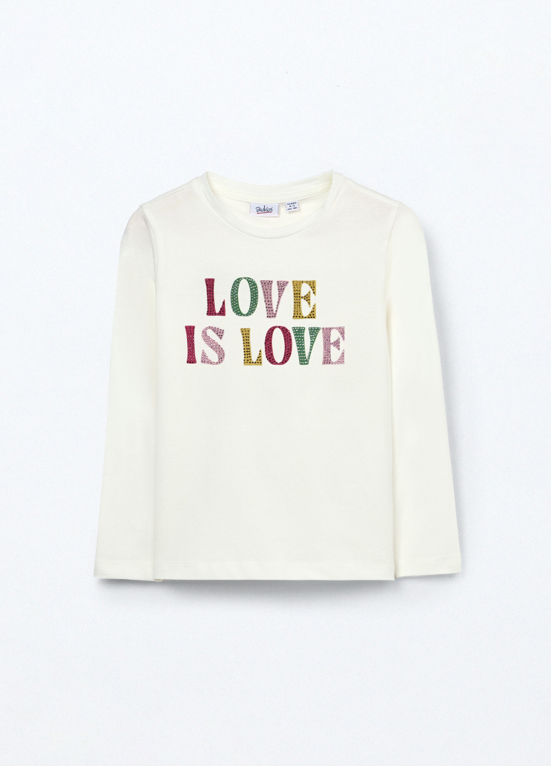 T-shirt in jersey di cotone stretch bambina
