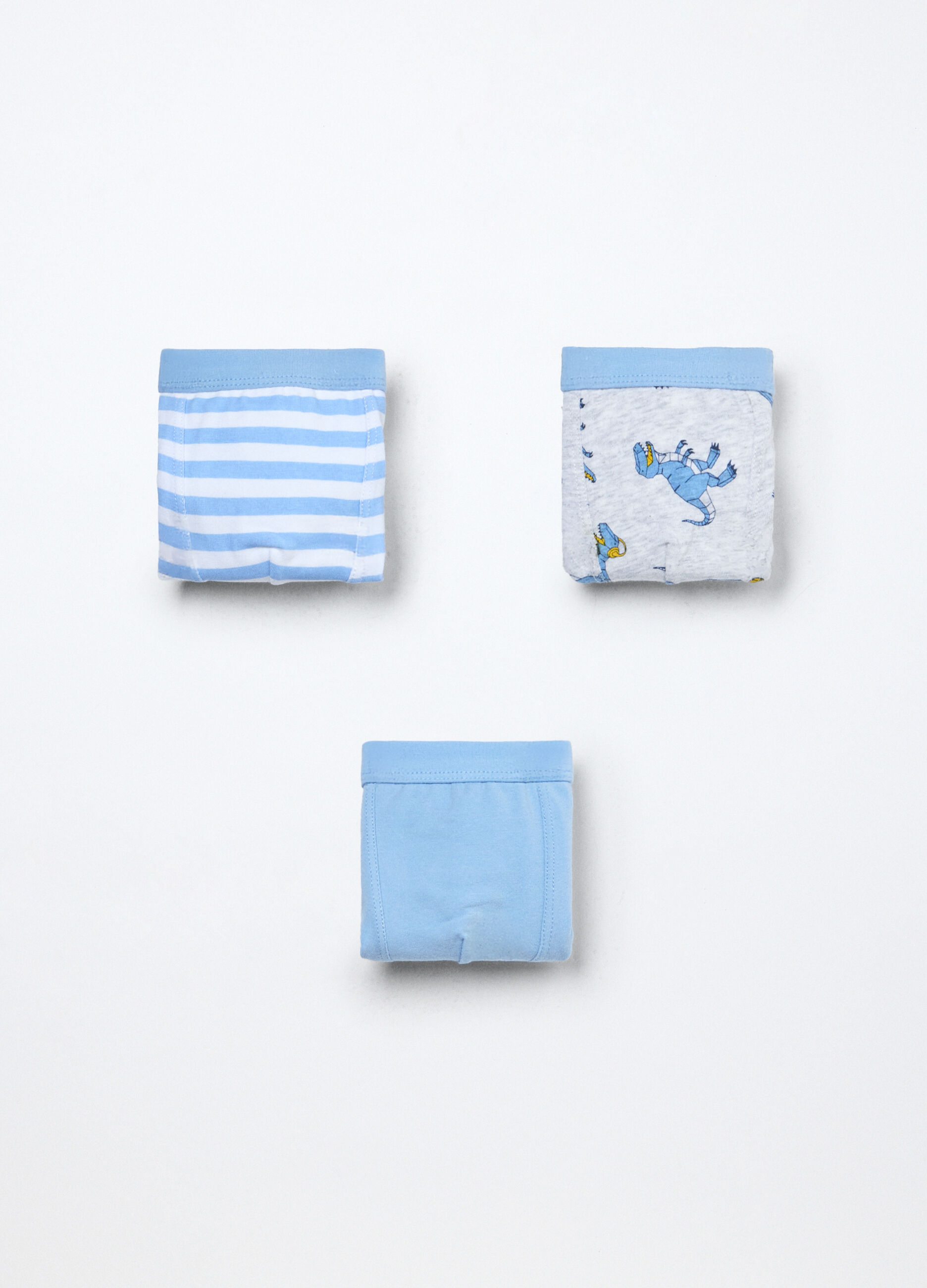 Pack 3 boxer in jersey di cotone stretch bambino_0