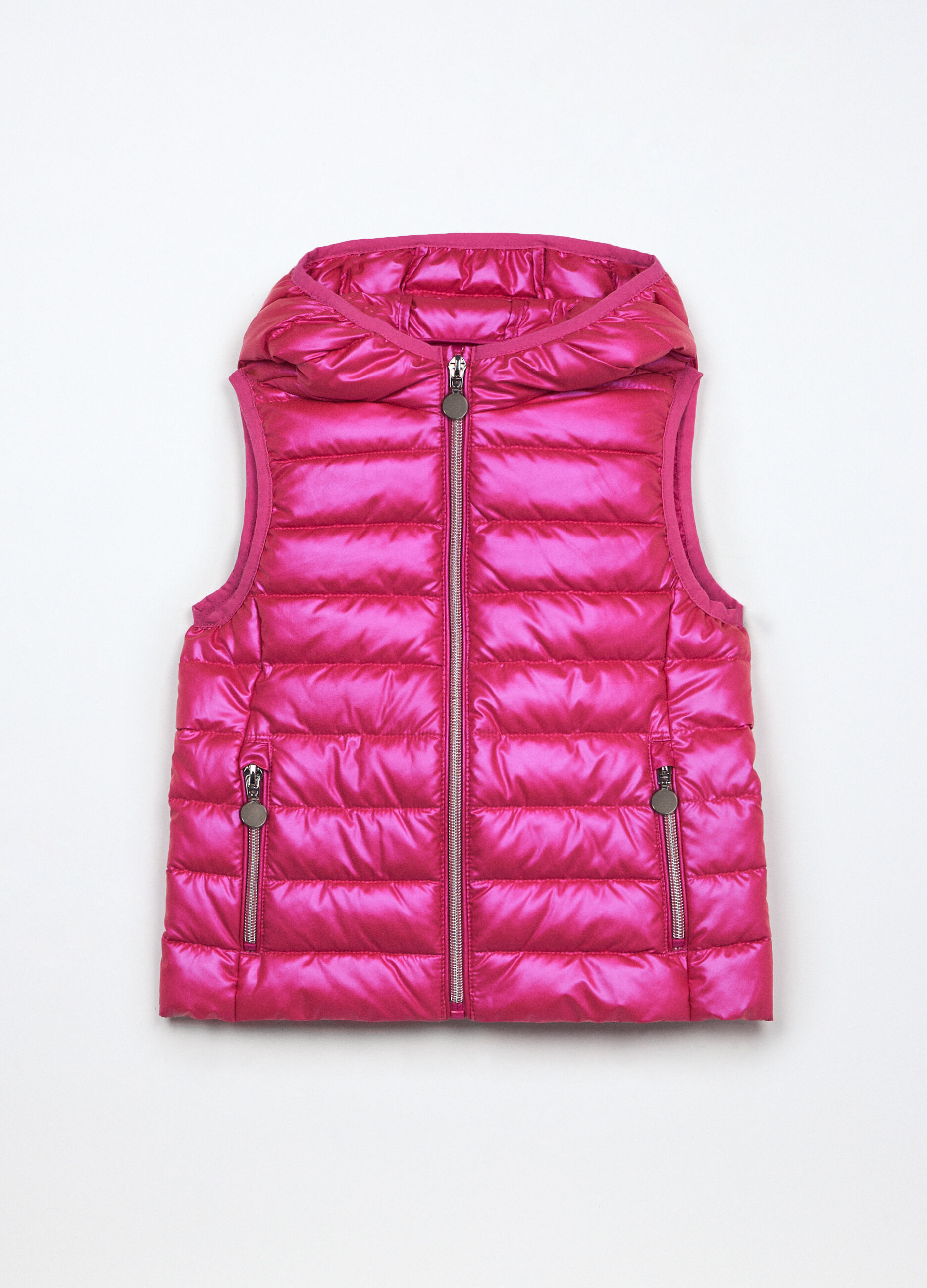 Gilet imbottito effetto perlato bambina_0
