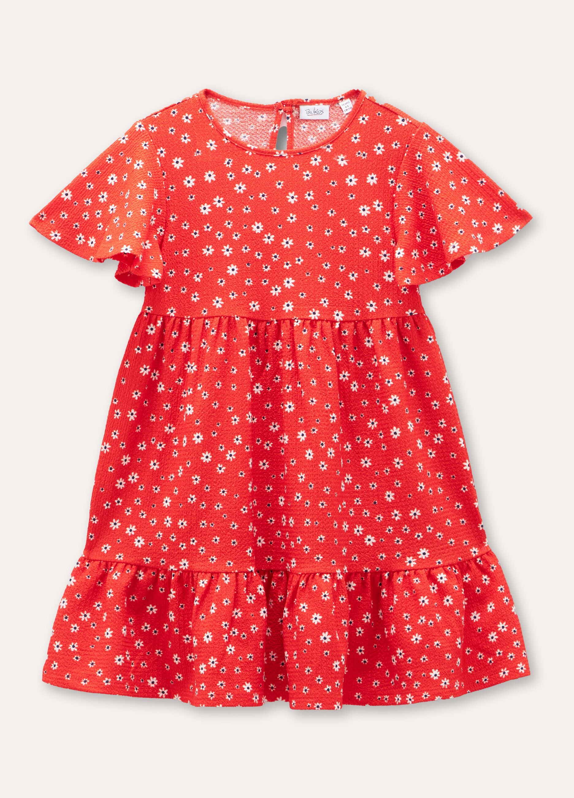 Abito a balze floreale bambina_0