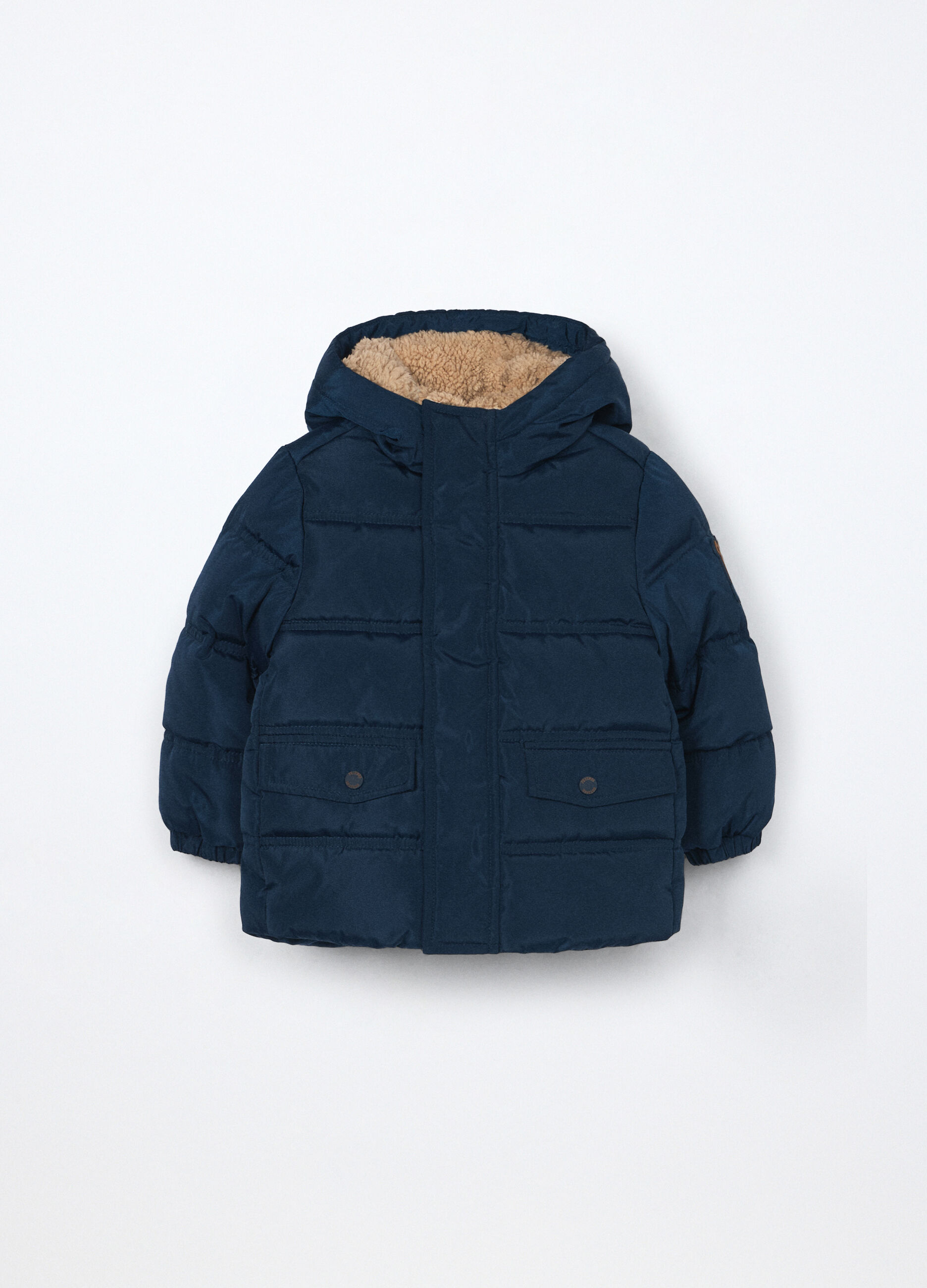 Parka imbottino con cappuccio neonato_0