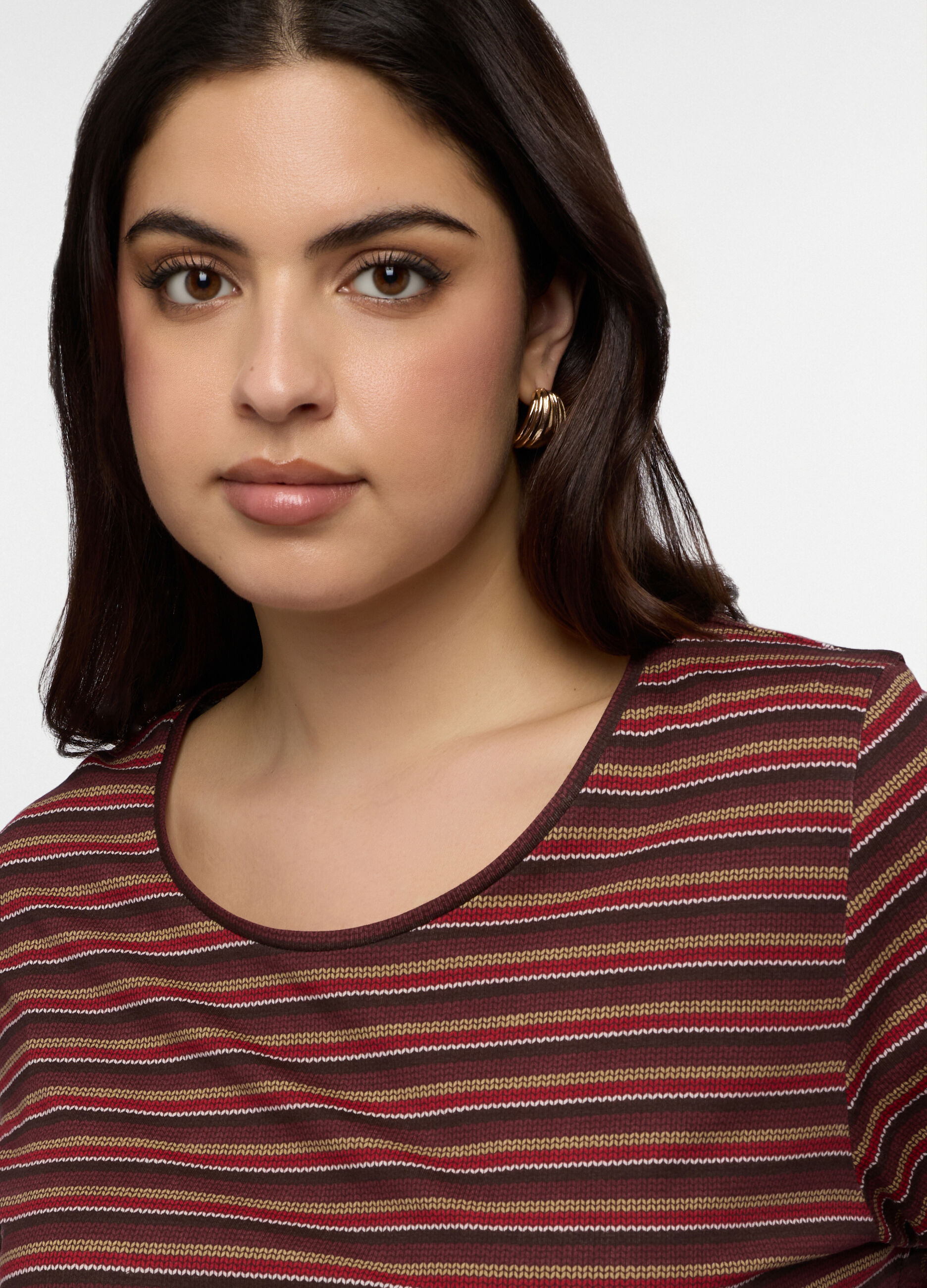 T-shirt girocollo donna curvy_2
