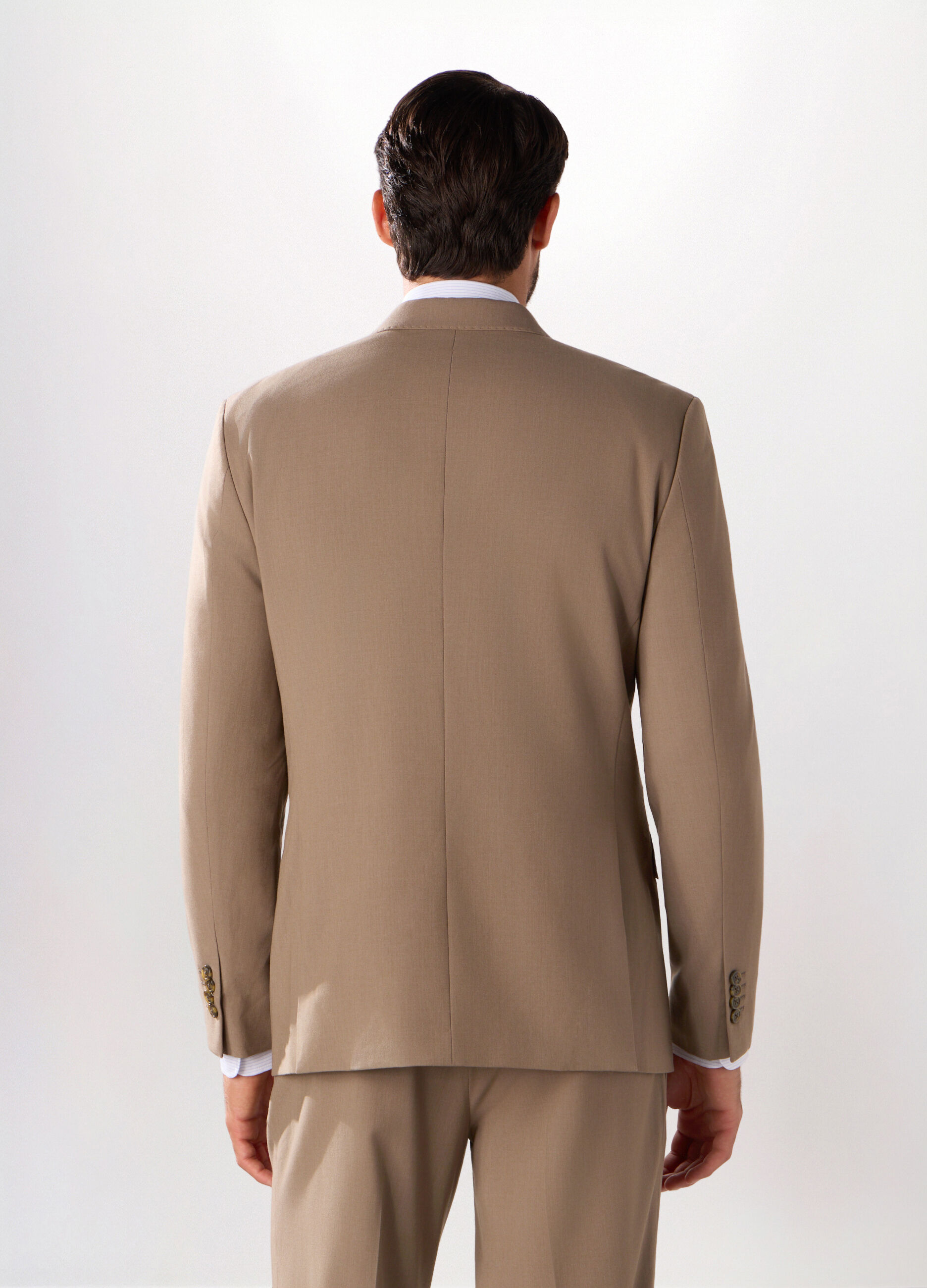 Blazer doppiopetto in twill stretch uomo_1