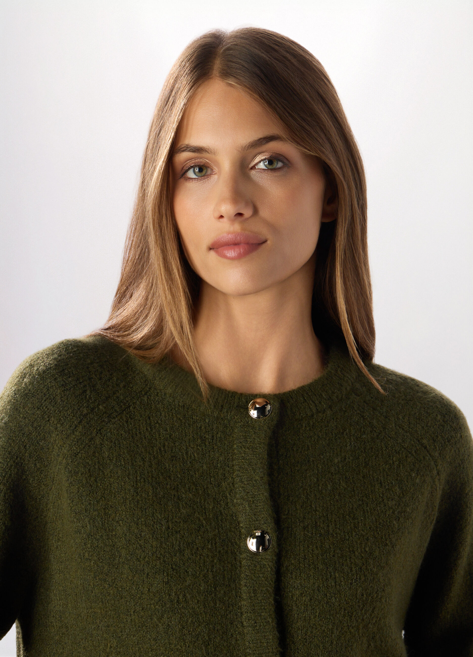 Cardigan tricot misto lana donna_2