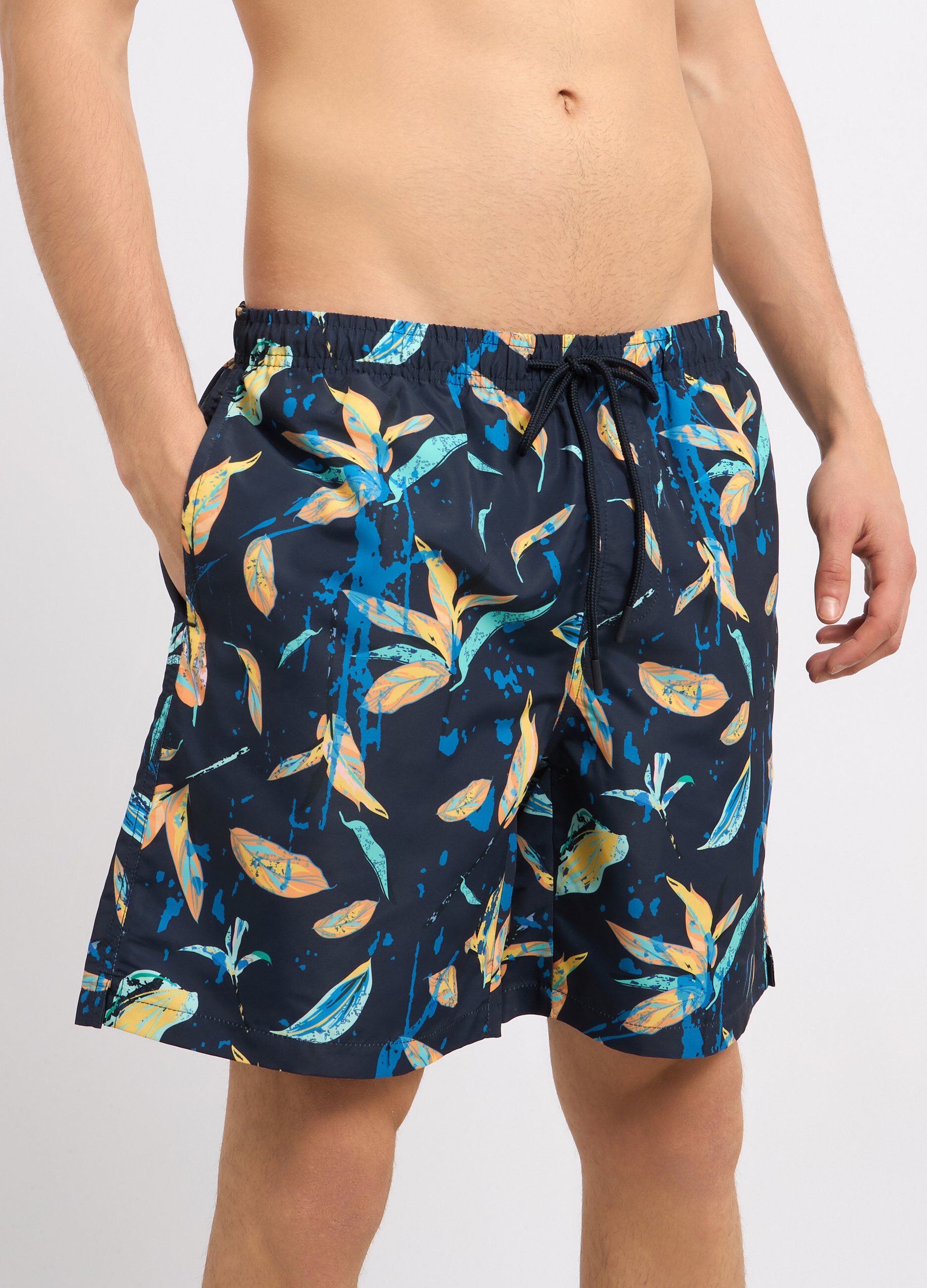 Costume shorts con stampa uomo_2