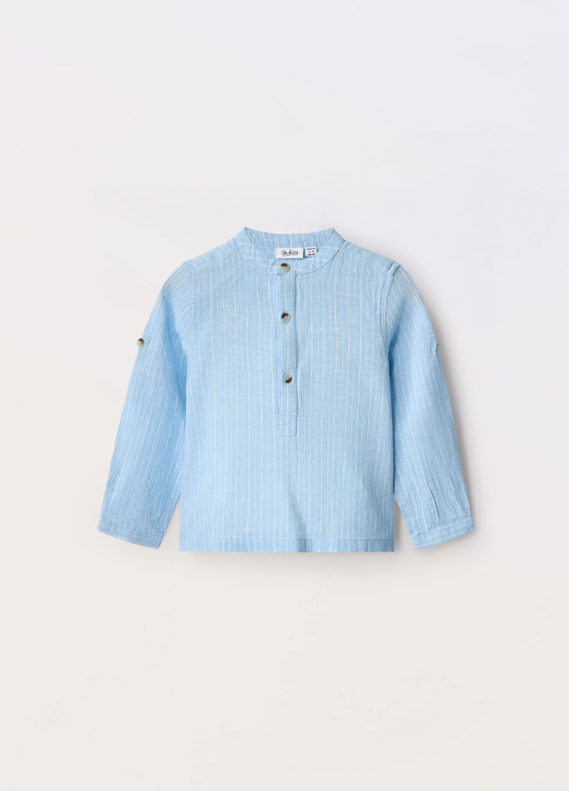 Camicia misto lino neonato_0