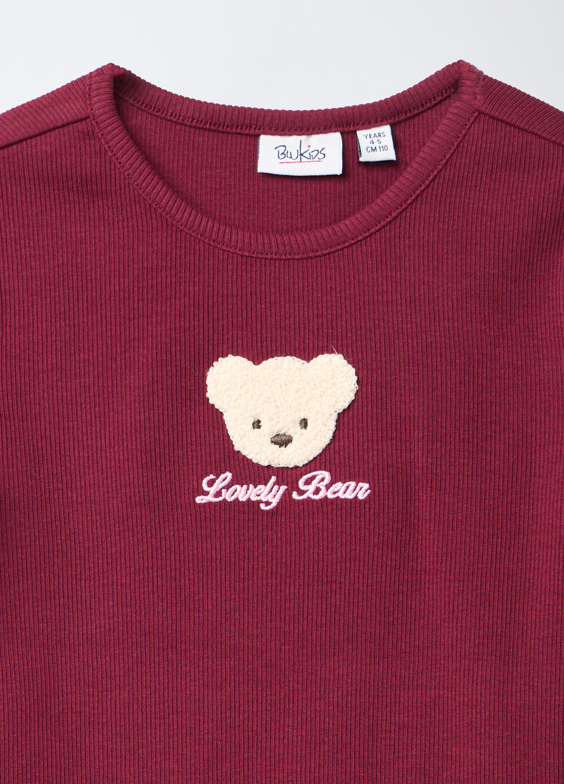 T-shirt in costina di cotone stretch Fit Slim bambina_2