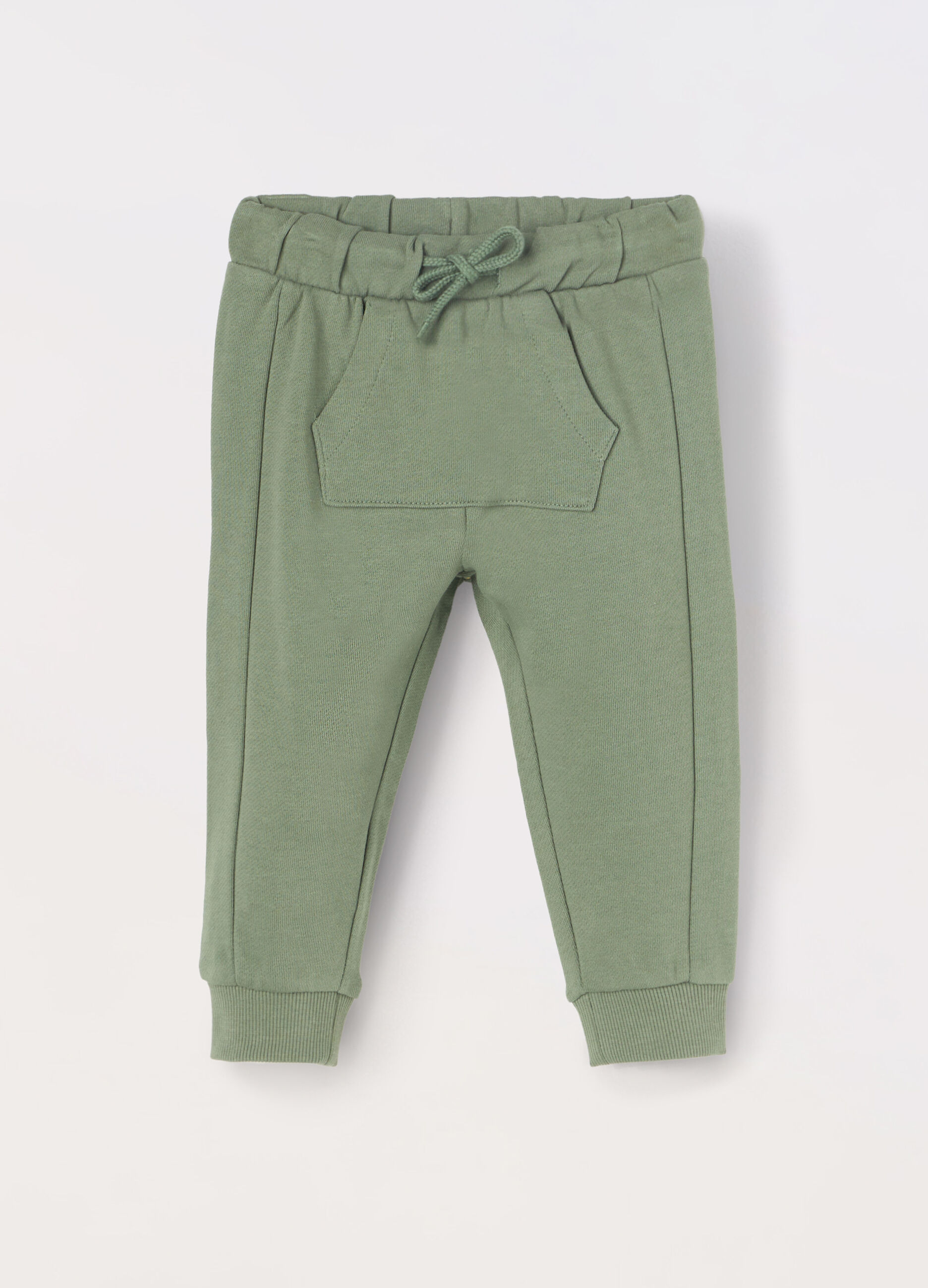 Jogger in jersey di puro cotone neonato_0