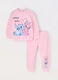 Jogging set in french terry di cotone stretch neonata_0