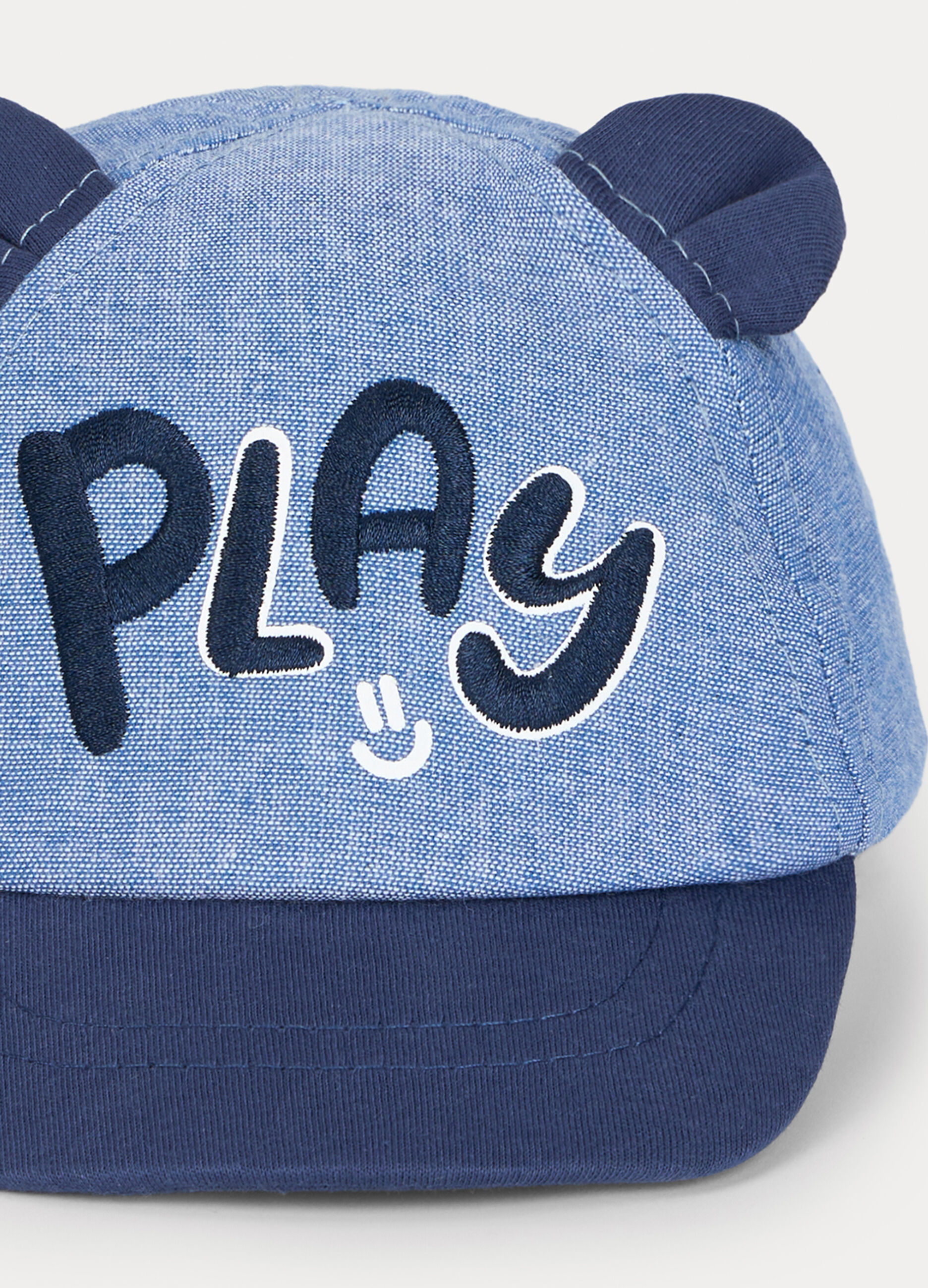 Cappello da baseball in chambray neonato_2