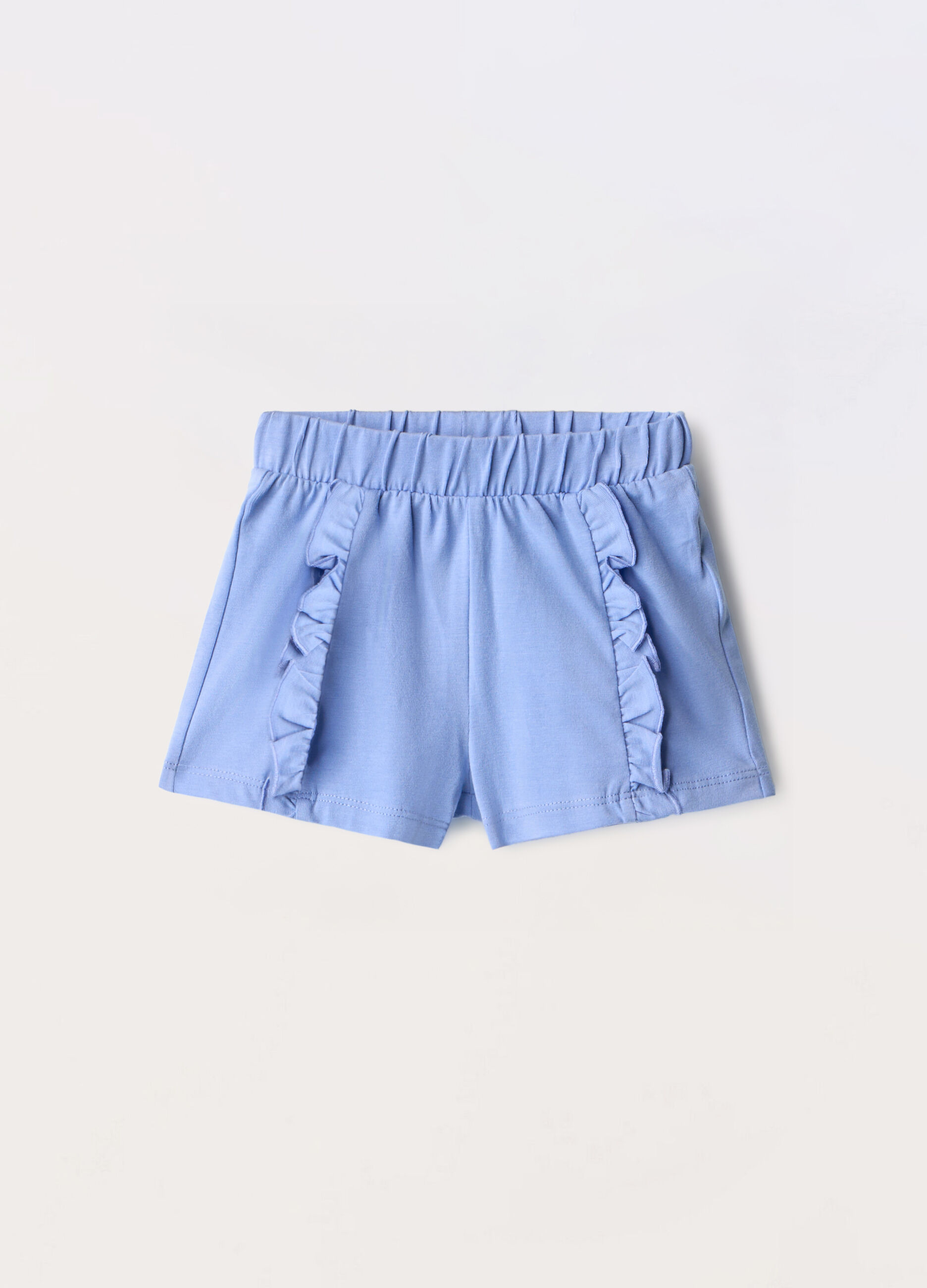 Shorts in jersey di puro cotone neonata_0