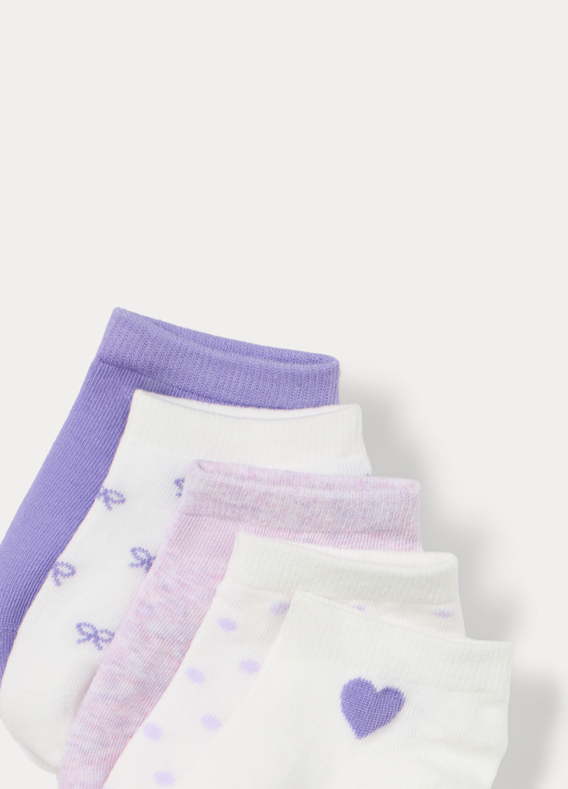 Pack 5 calze corte in misto cotone stretch_2