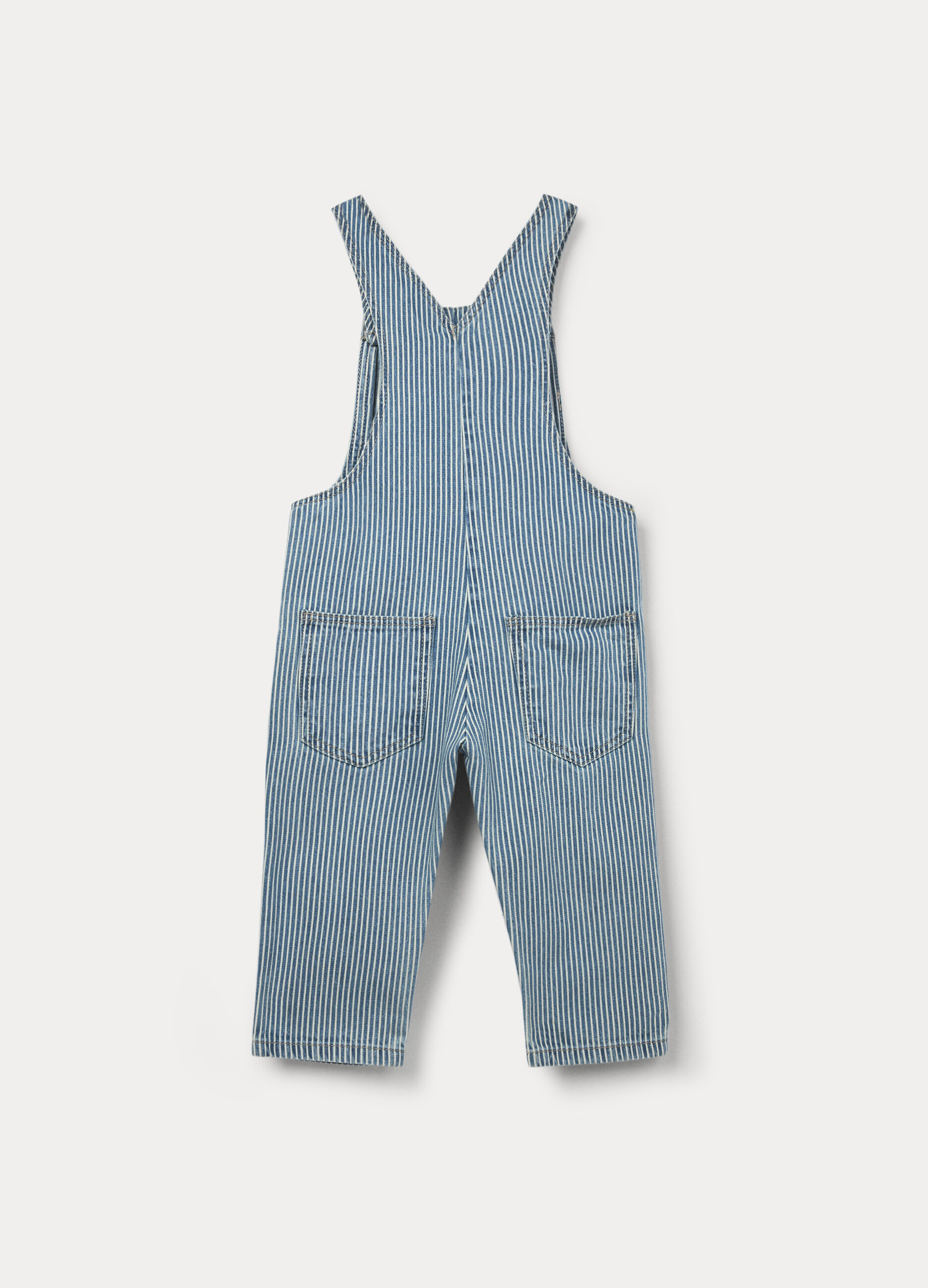 Salopette in denim di puro cotone bimbo_1