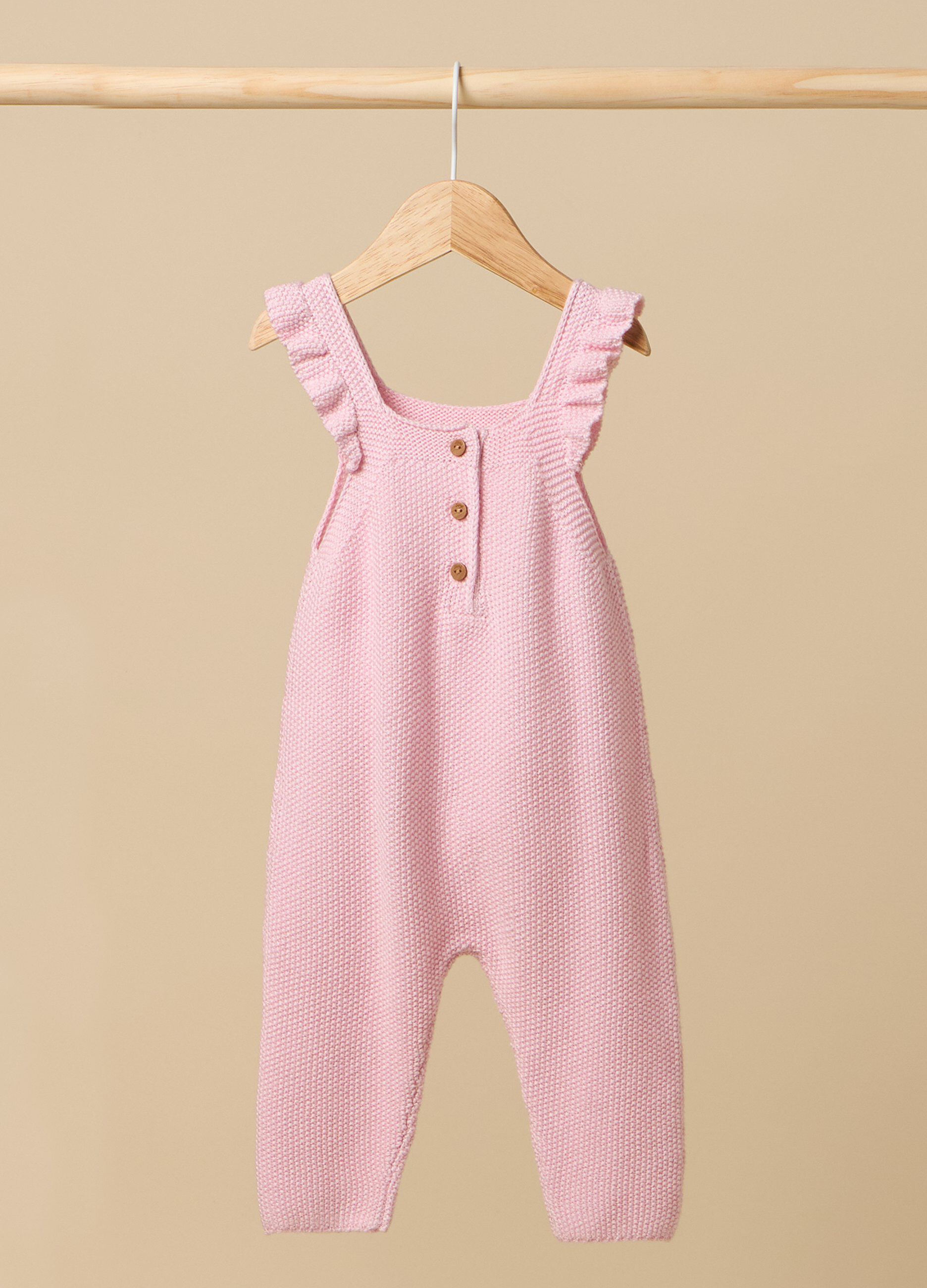 Tutina tricot IANA in misto lino neonata