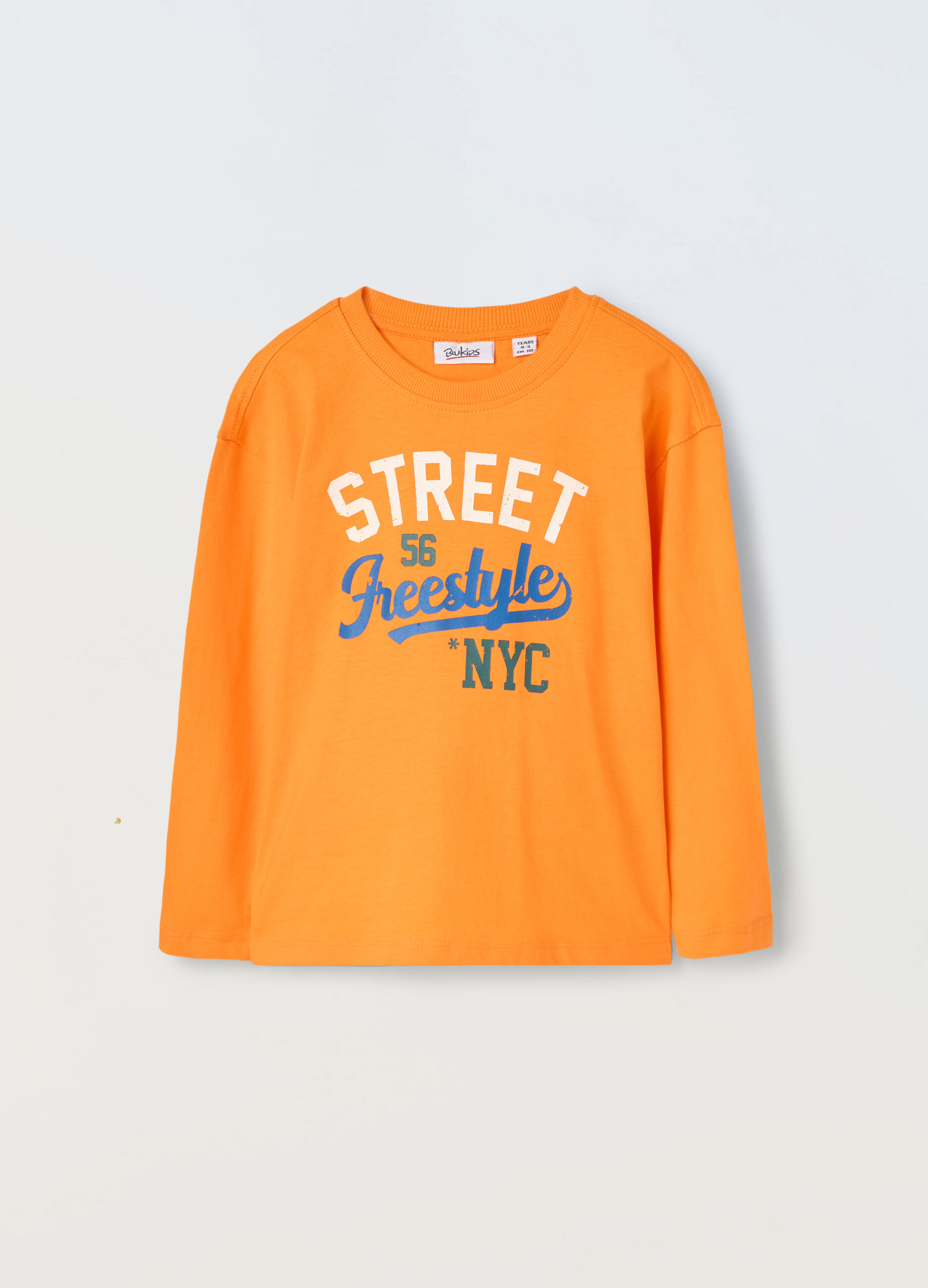 T-shirt a maniche lunghe in puro cotone bambino_0