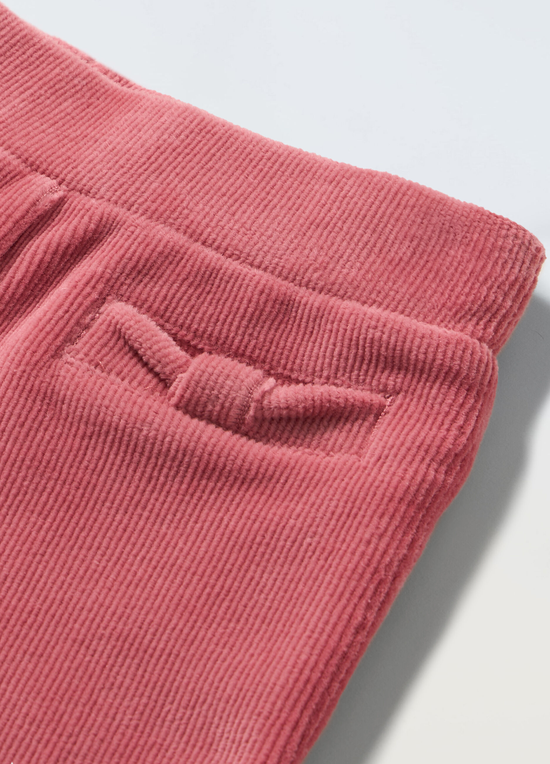 Leggings in costina di misto cotone donna_1