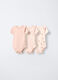 Pack 3 body in interlock di puro cotone neonata_0