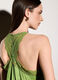 Top con scollo a V in raso e pizzo donna_3