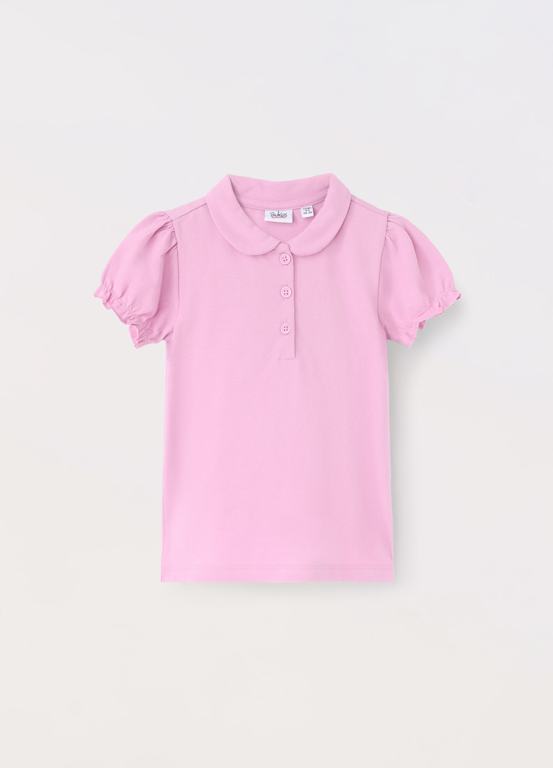 Polo in puro cotone Piquet bambina_0
