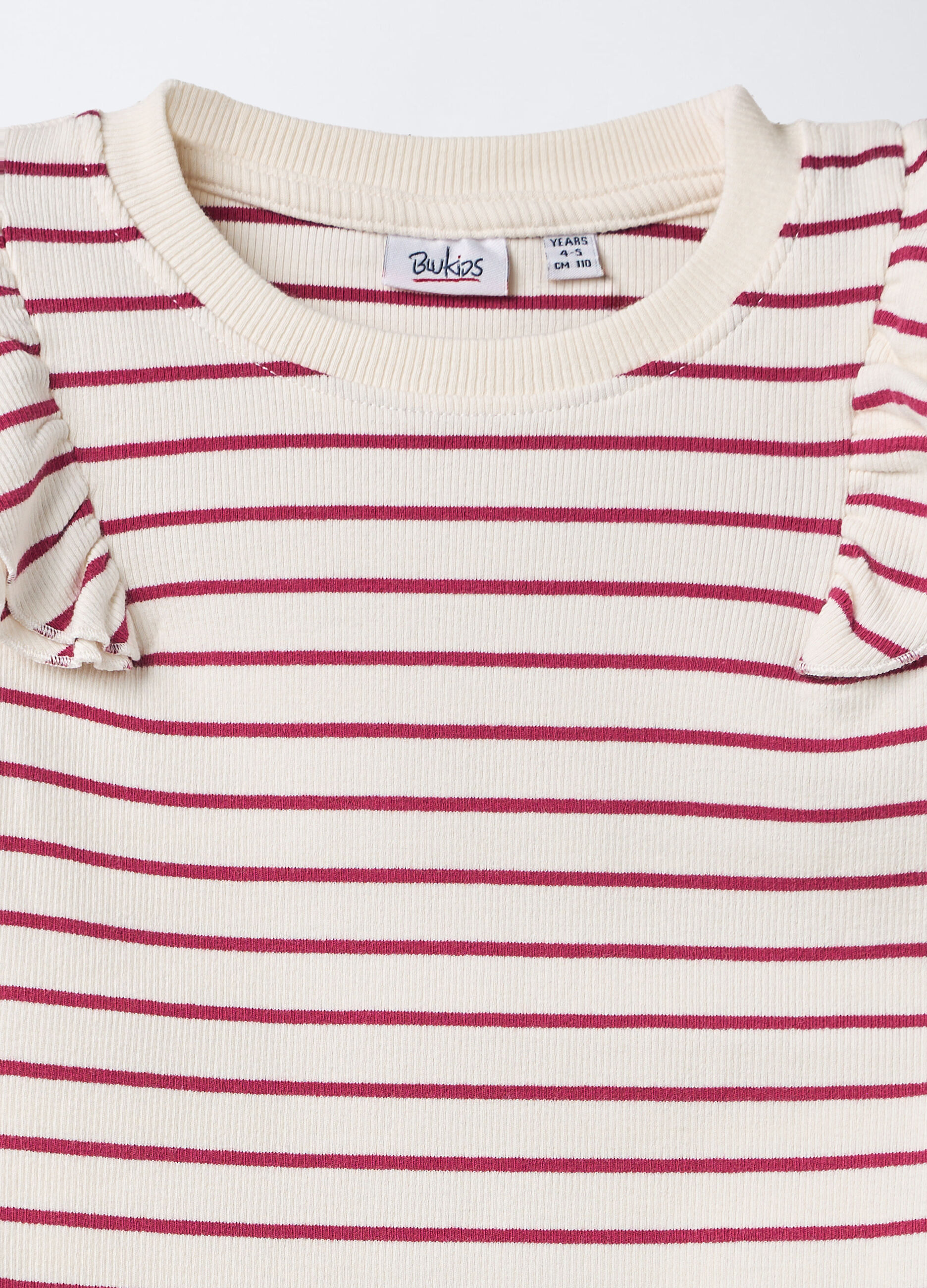 T-shirt in costina di cotone stretch bambina_2
