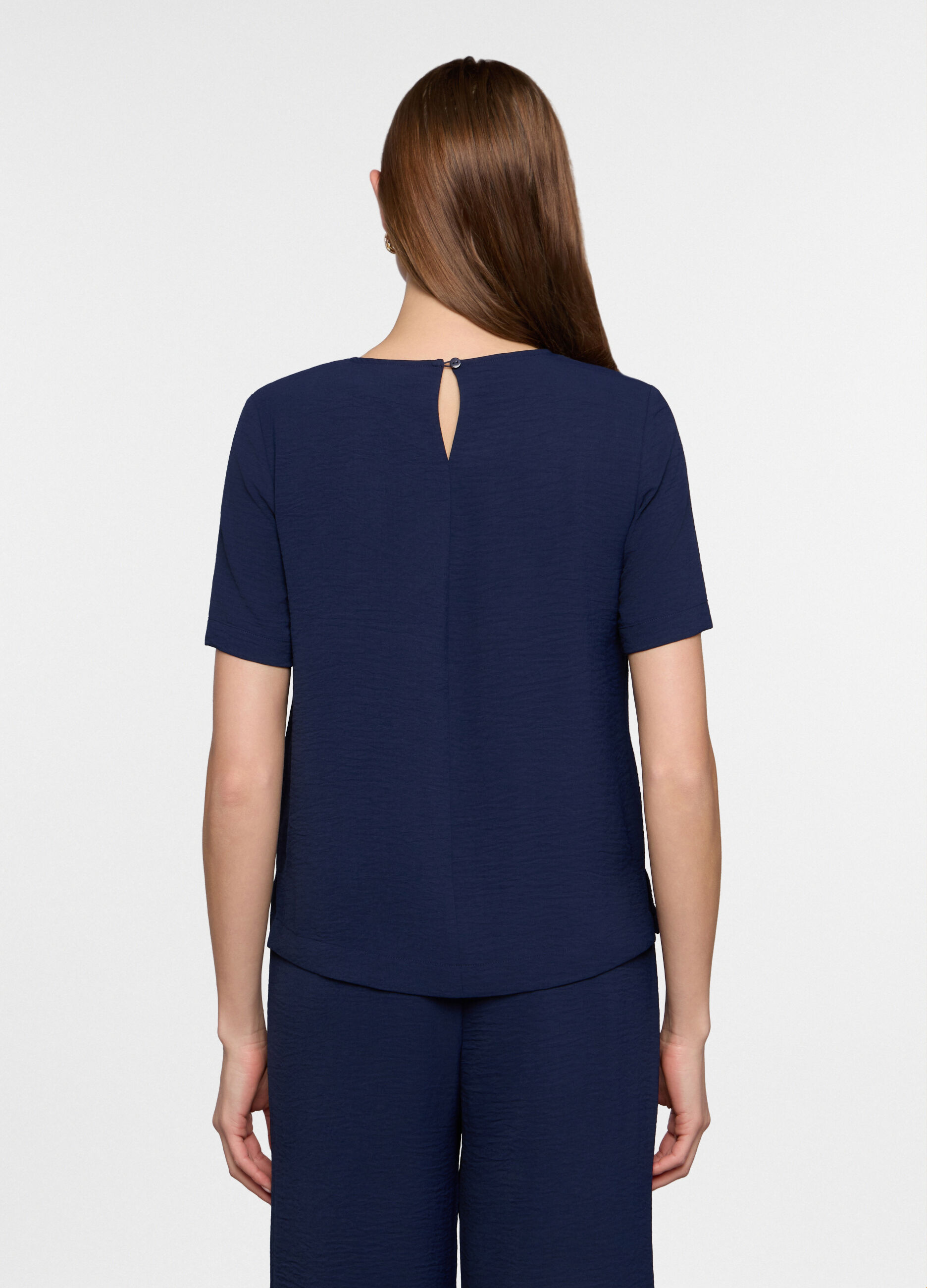 Blusa girocollo regular fit donna_1