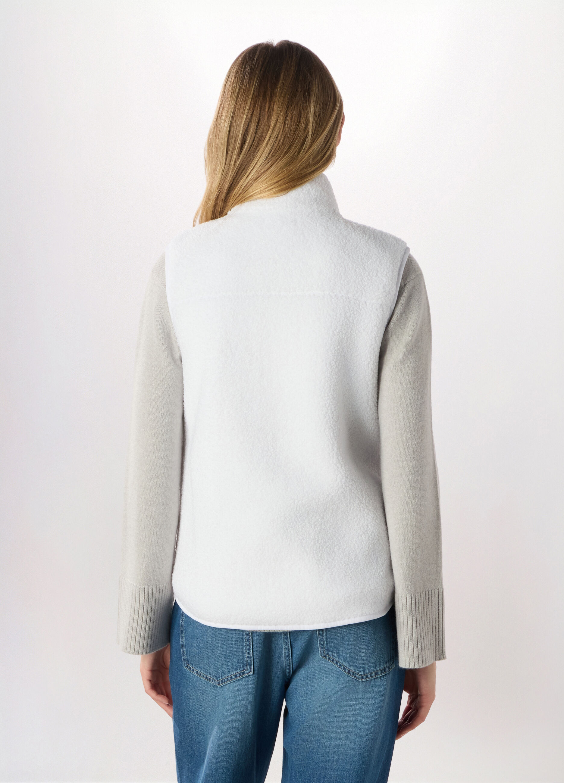 Gilet in sherpa donna_1