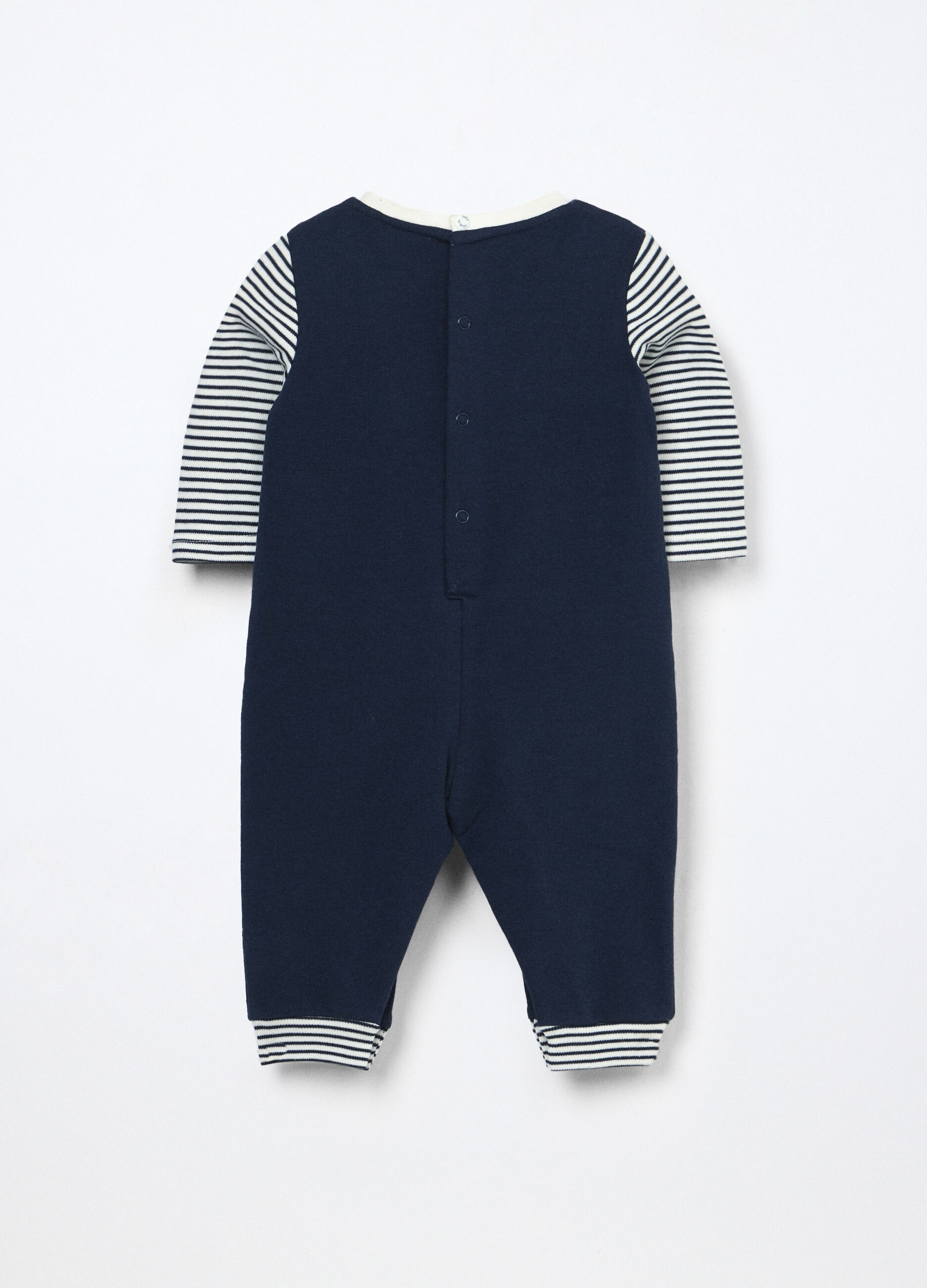 Tutina in french terry di cotone stretch neonato_1