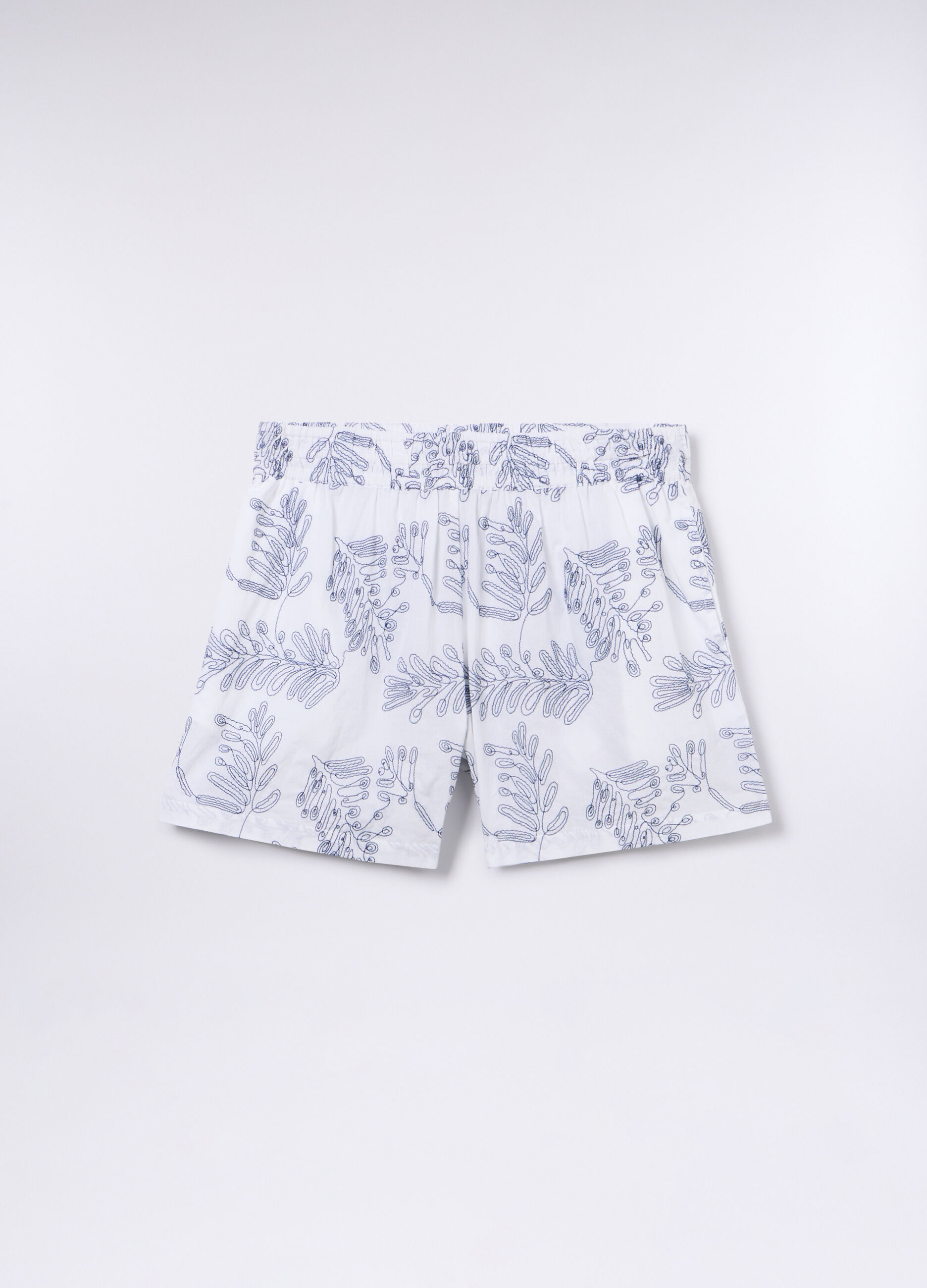 Shorts copricostume in puro cotone donna_0