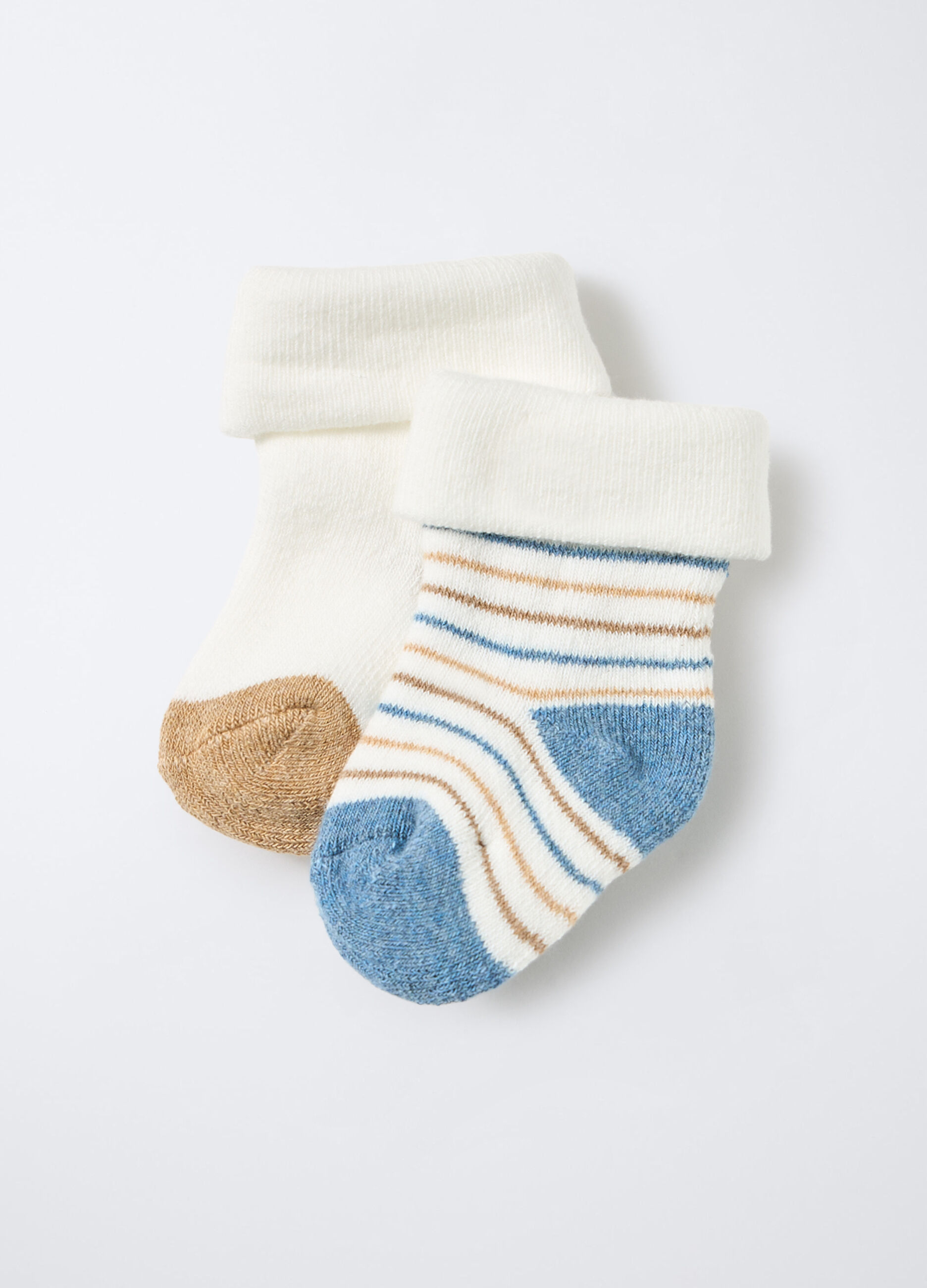 Pack 2 calze in spugna misto cotone stretch _0